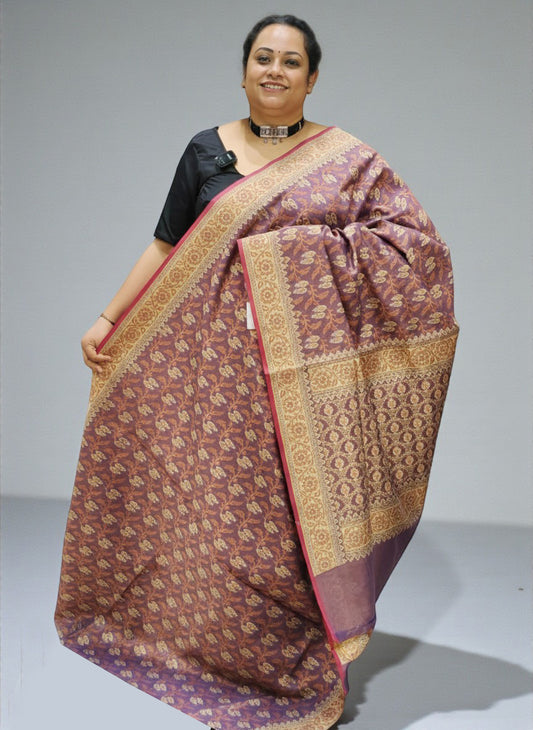 Kora Cotton Banarasi Saree