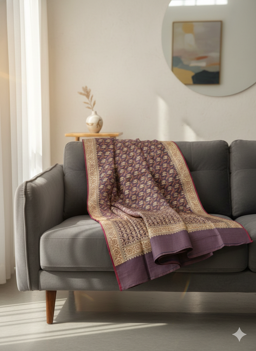 Kora Cotton Banarasi Saree