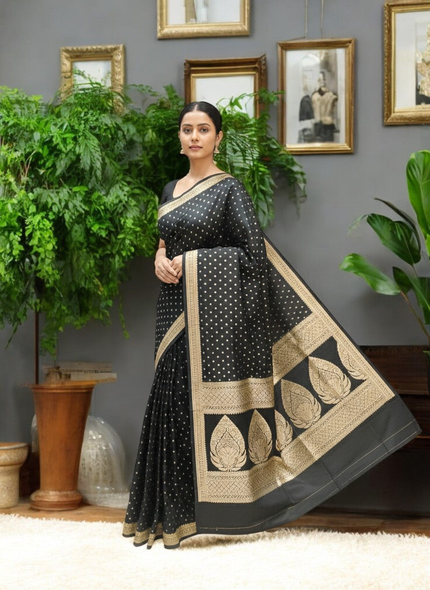 Mashru Banarasi Saree Ornate Pallu