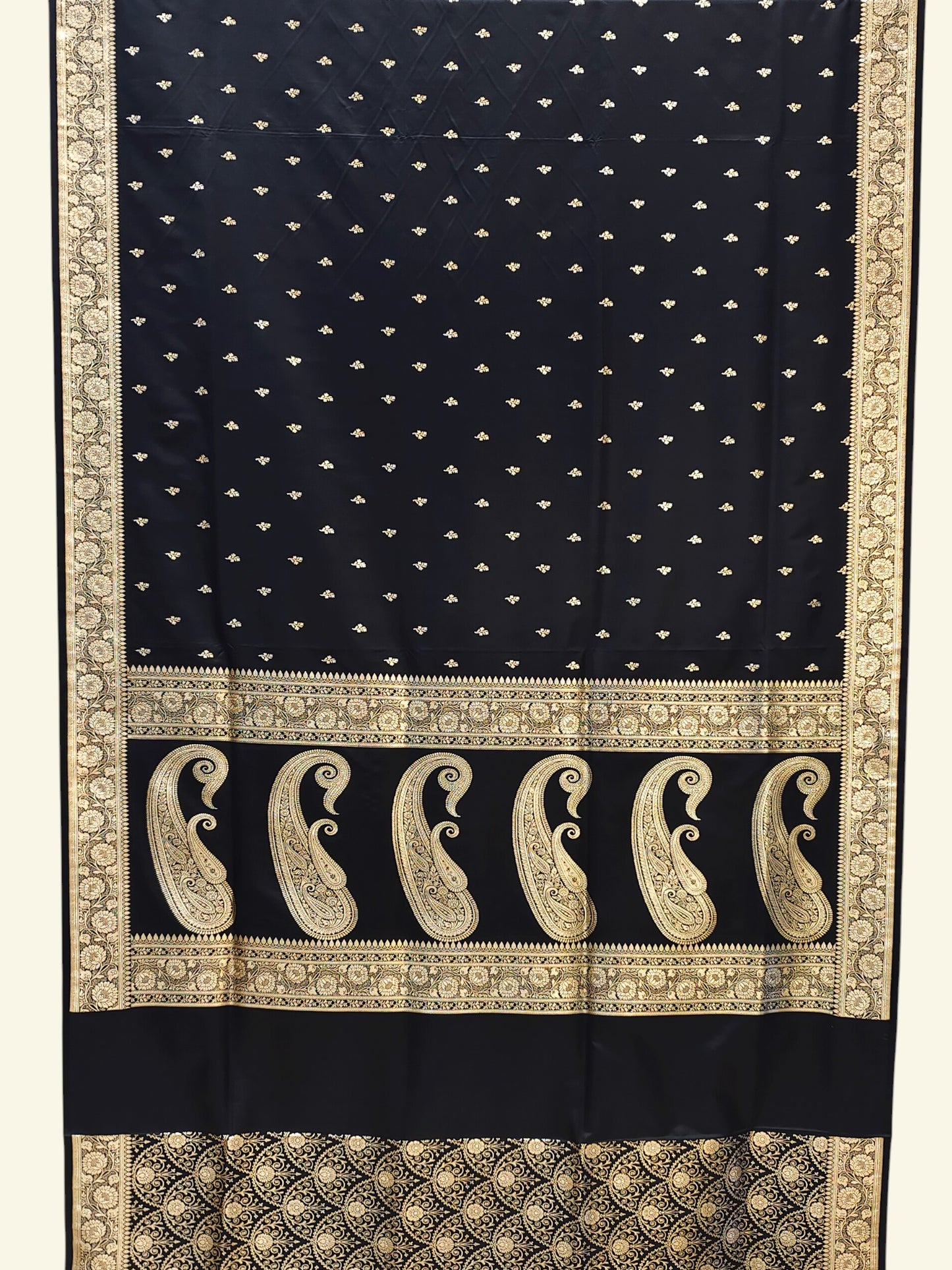 Mashru Banarasi Saree with Paisley Pallu