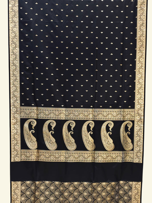 Mashru Banarasi Saree with Paisley Pallu