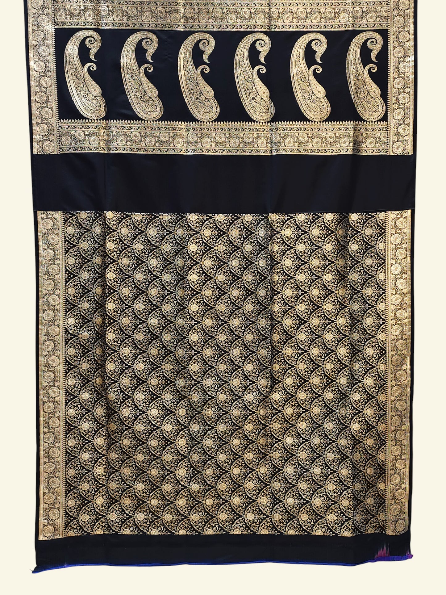 Mashru Banarasi Saree with Paisley Pallu