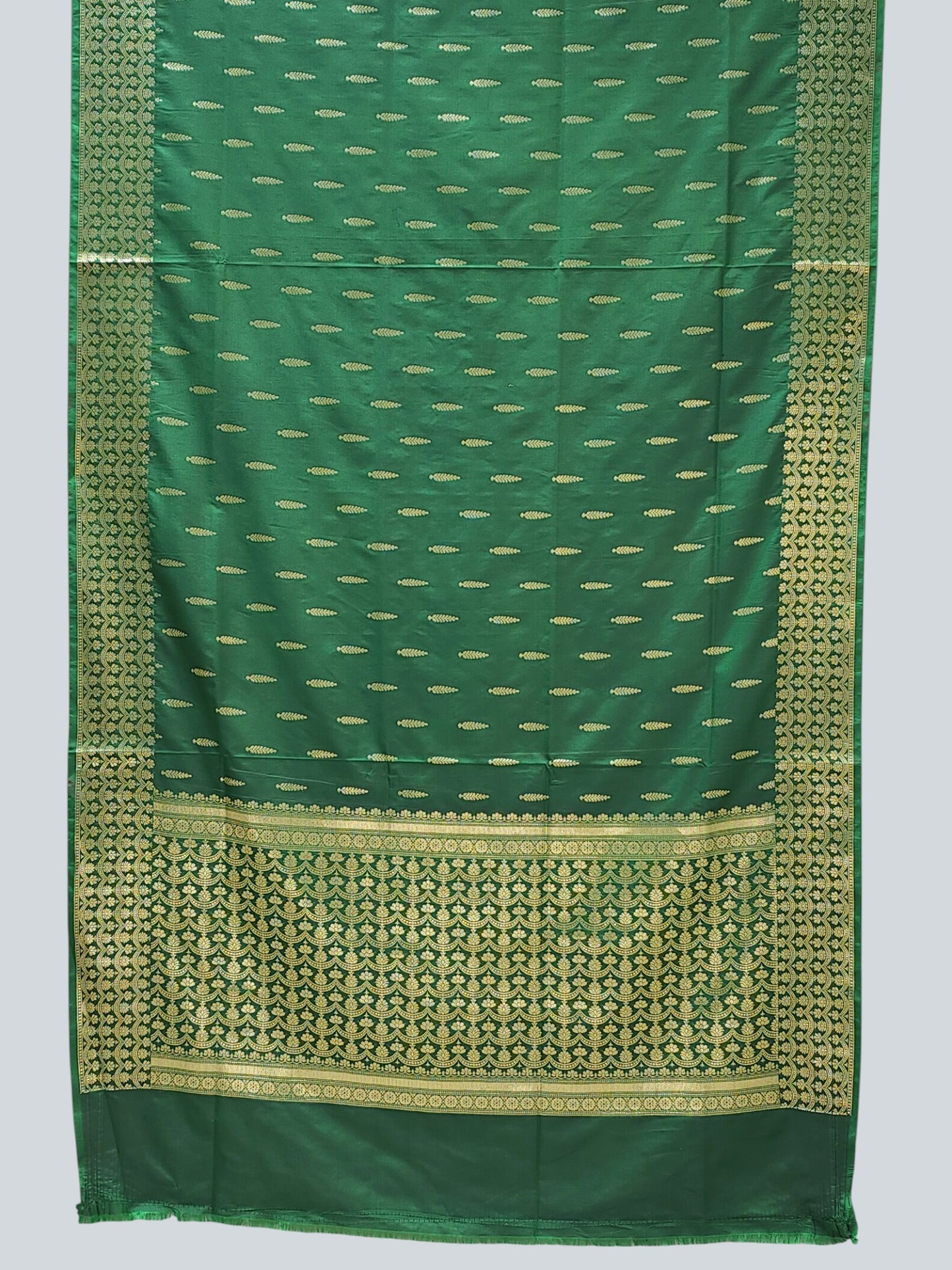 Blend Silk Saree with Intricate Border, Pallu Work & All-Over Booties