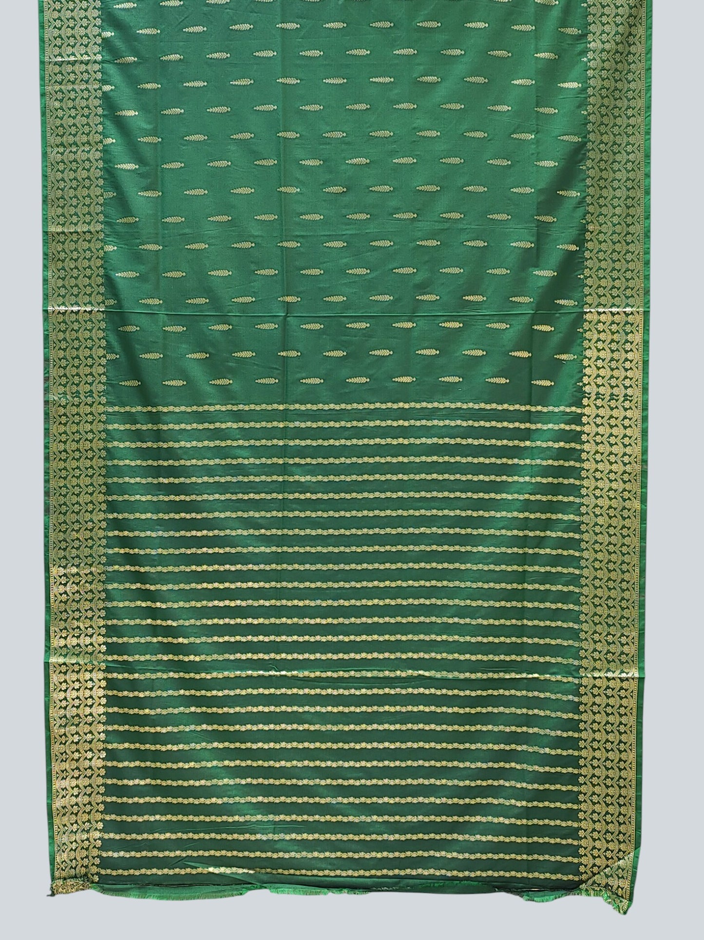 Blend Silk Saree with Intricate Border, Pallu Work & All-Over Booties
