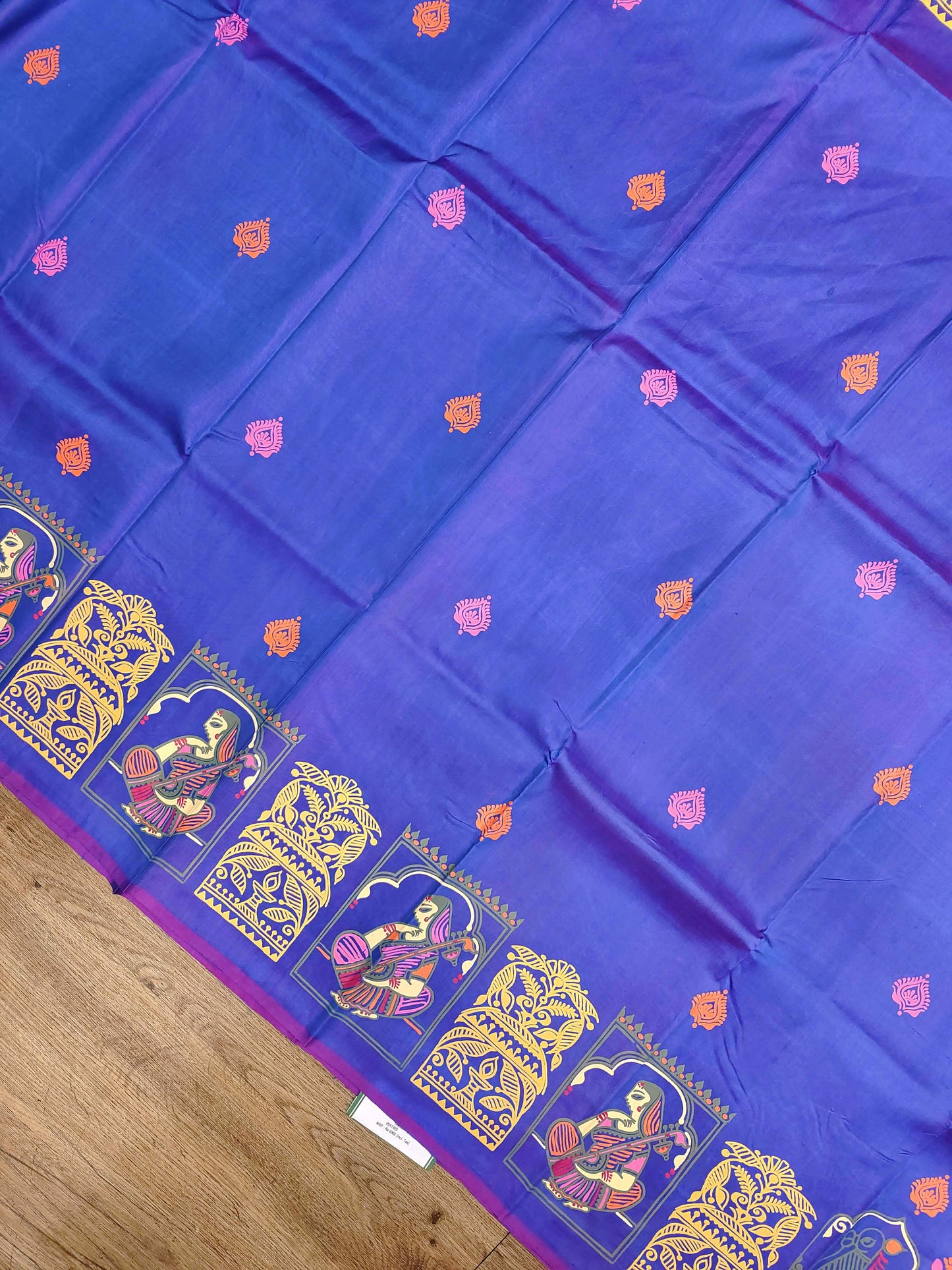 Jamini Roy Inspired Bishnupuri Silk Saree
