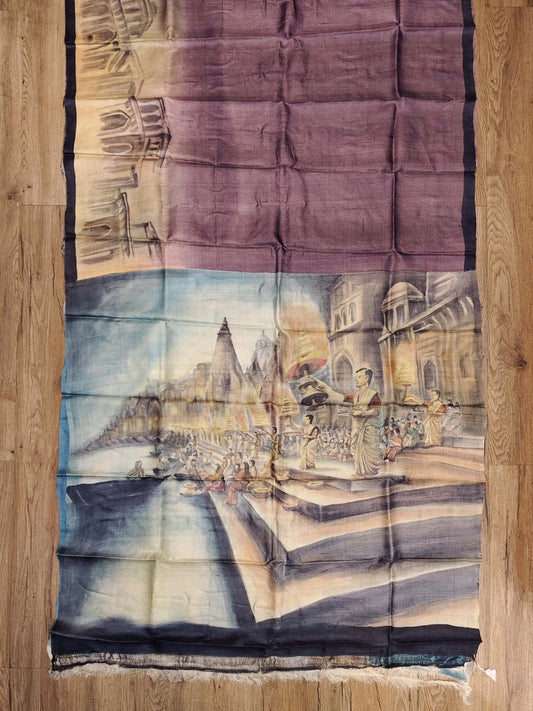 Jamini Roy Inspired Bishnupuri Silk Saree