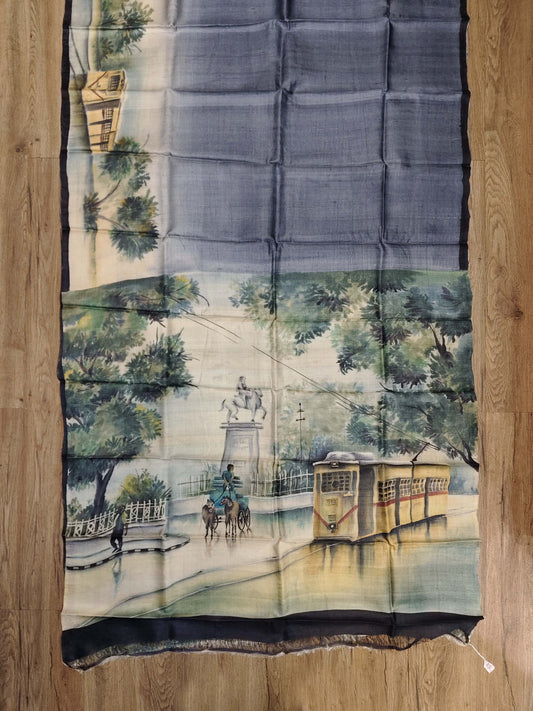 Jamini Roy Inspired Bishnupuri Silk Saree