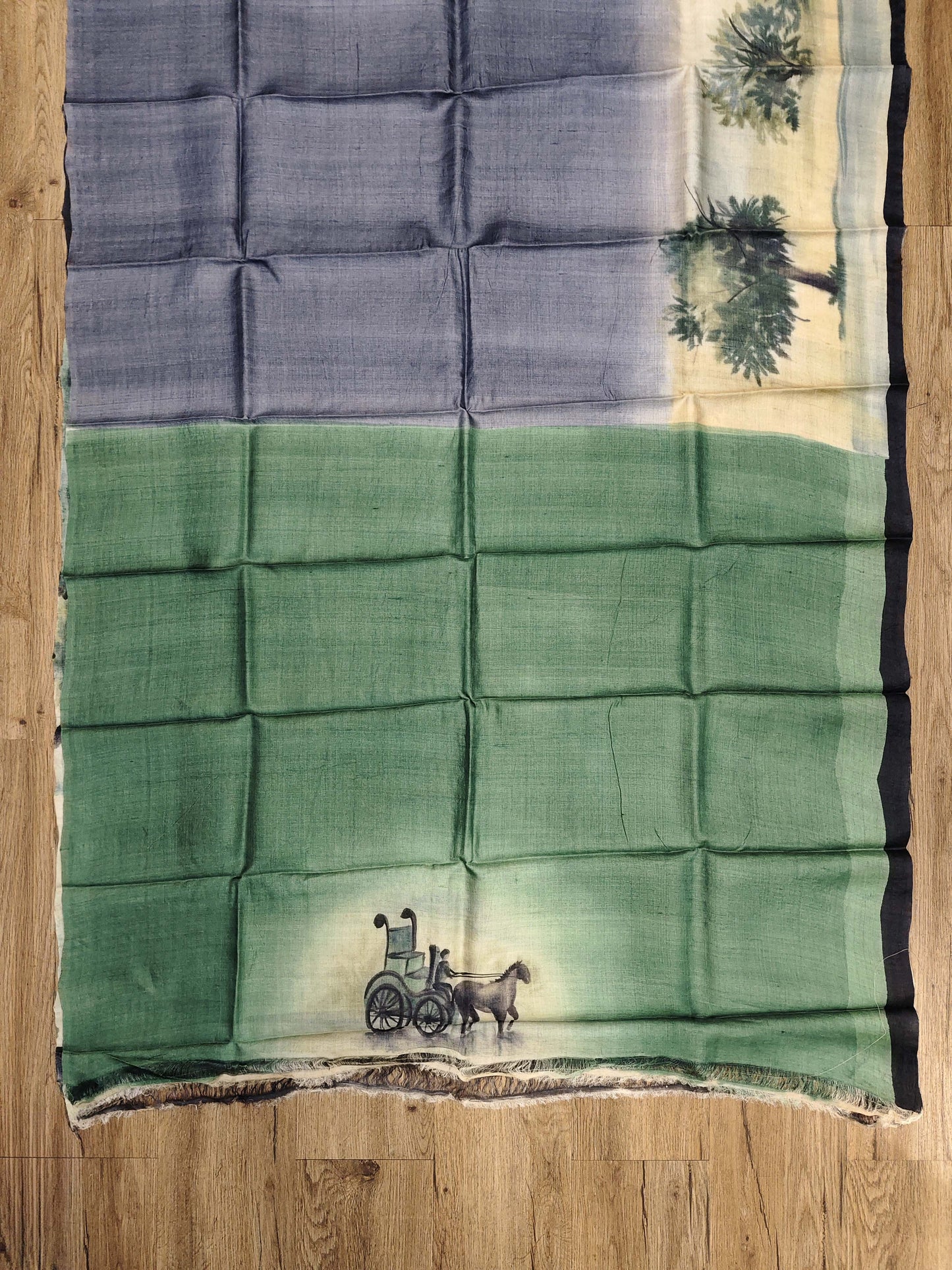 Jamini Roy Inspired Bishnupuri Silk Saree