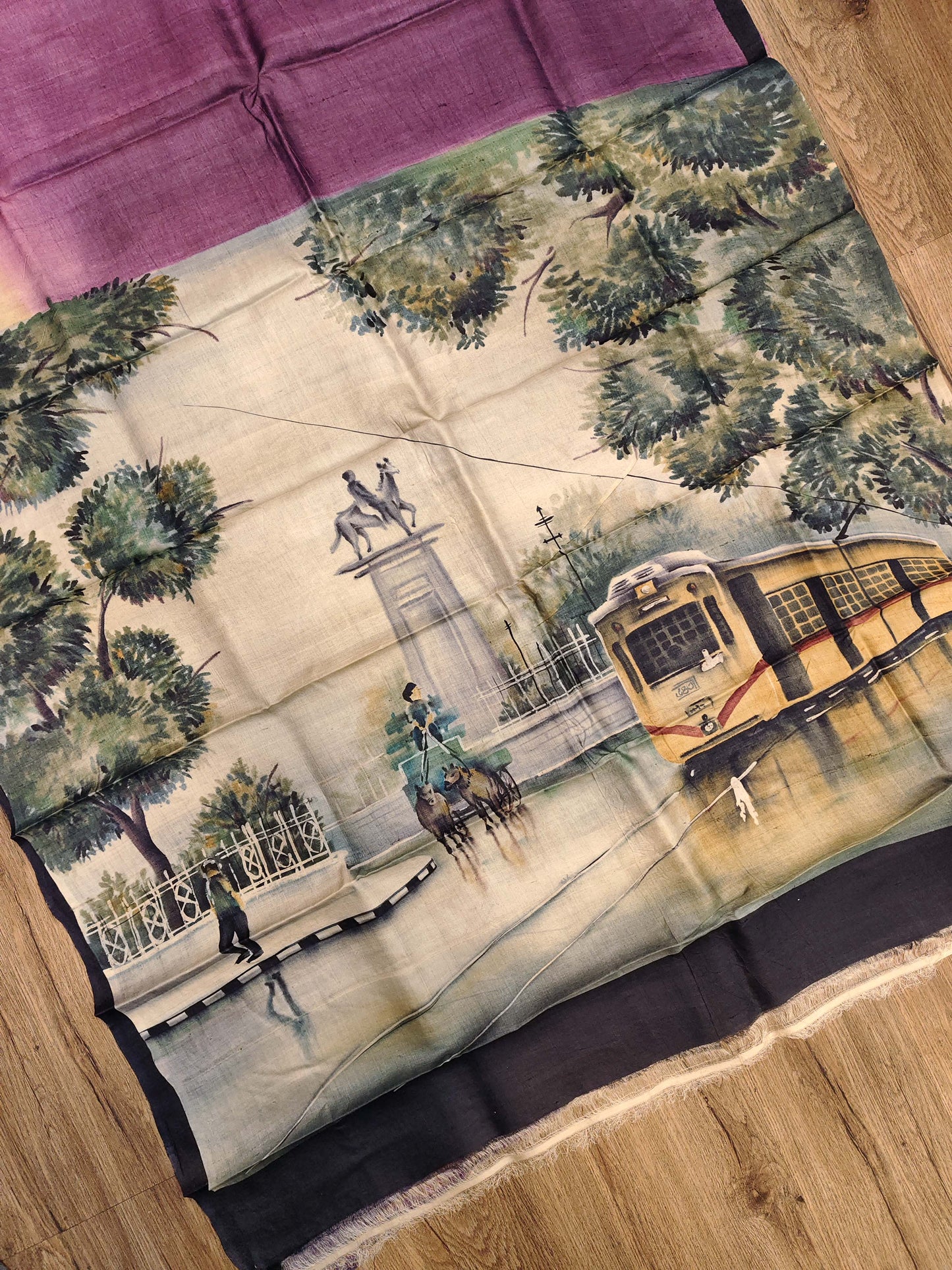 Jamini Roy Inspired Bishnupuri Silk Saree