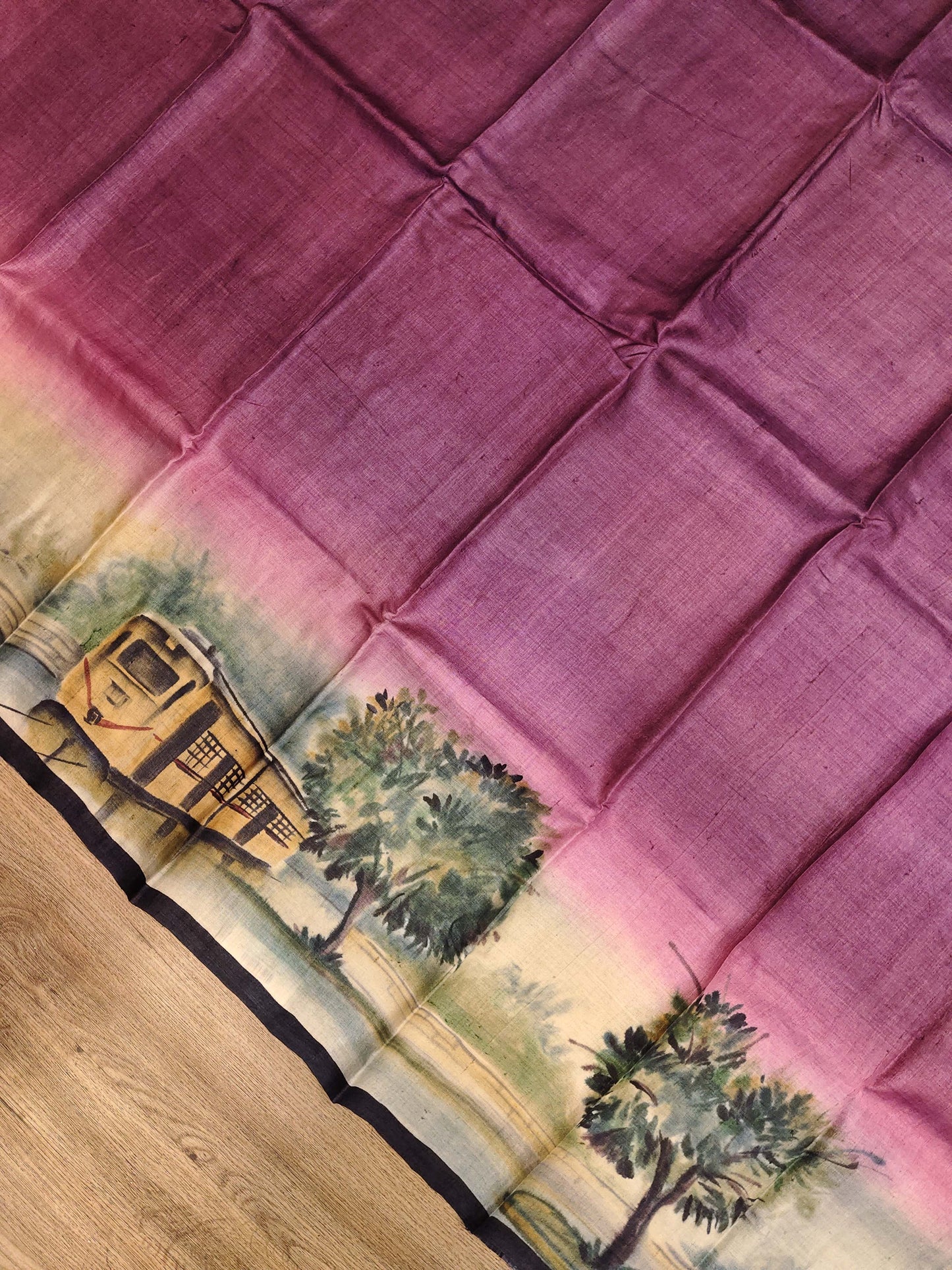 Jamini Roy Inspired Bishnupuri Silk Saree