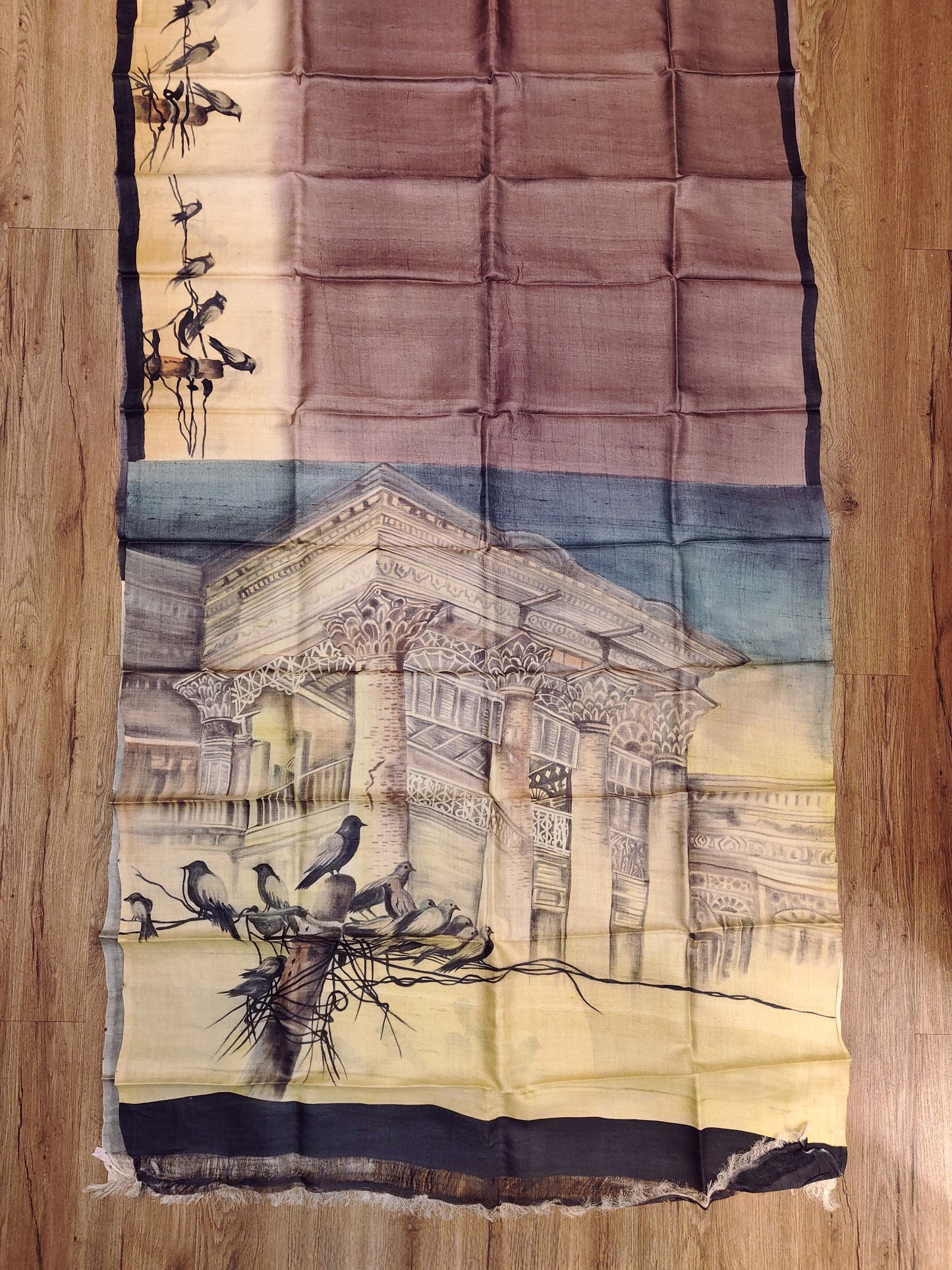 Jamini Roy Inspired Bishnupuri Silk Saree