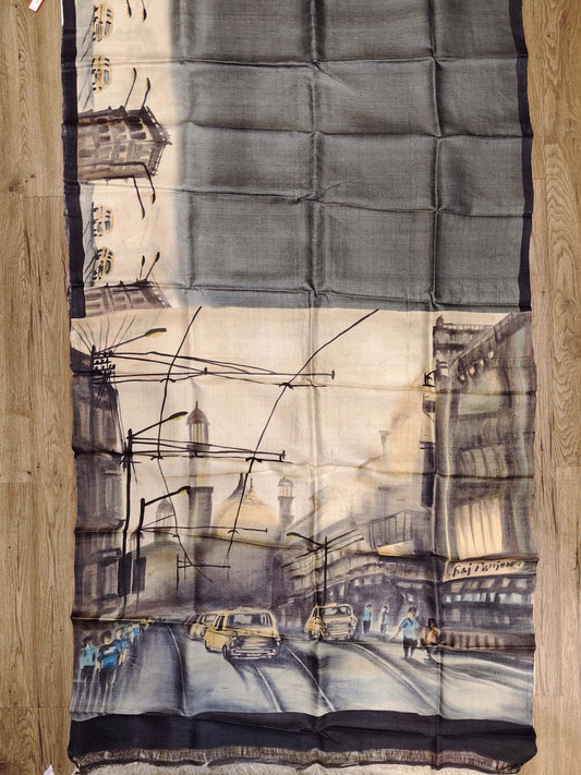 Jamini Roy Inspired Bishnupuri Silk Saree