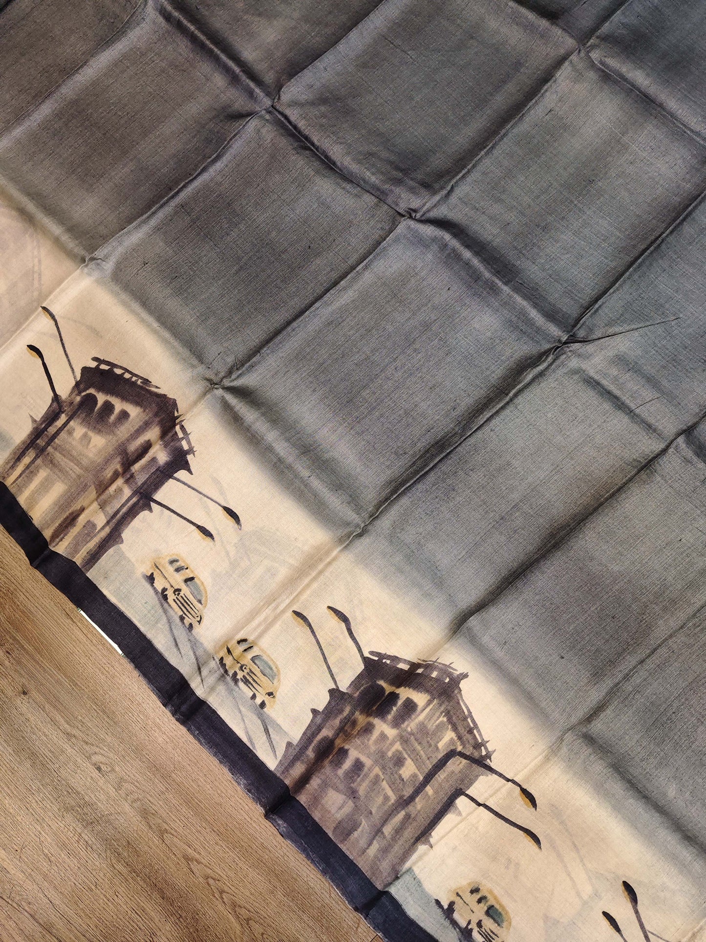 Jamini Roy Inspired Bishnupuri Silk Saree