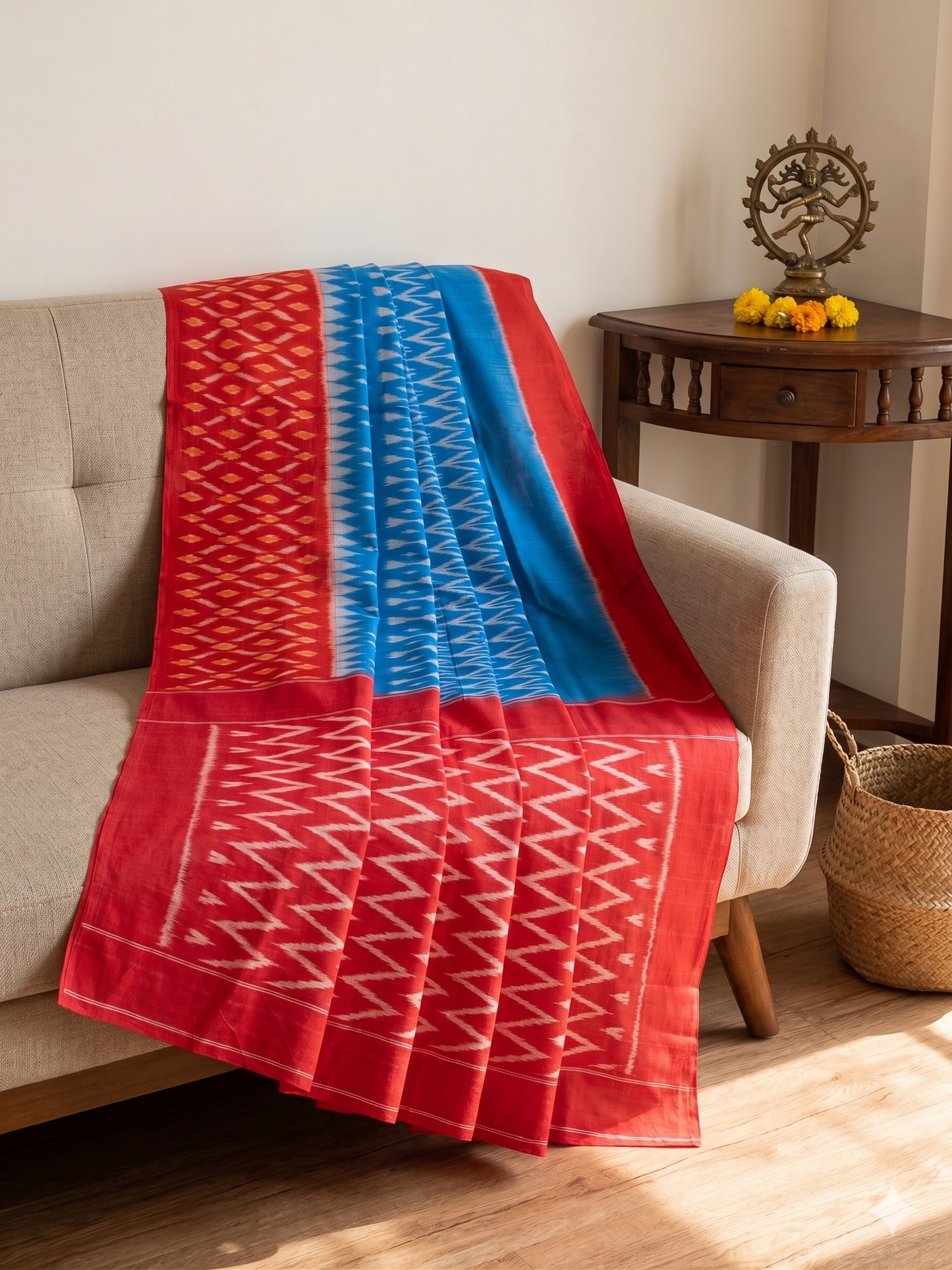 Cotton Ikat Saree