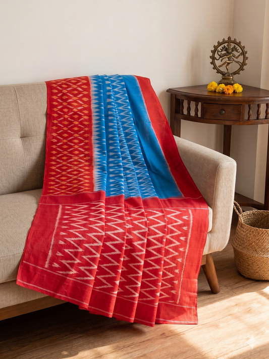 Cotton Ikat Saree