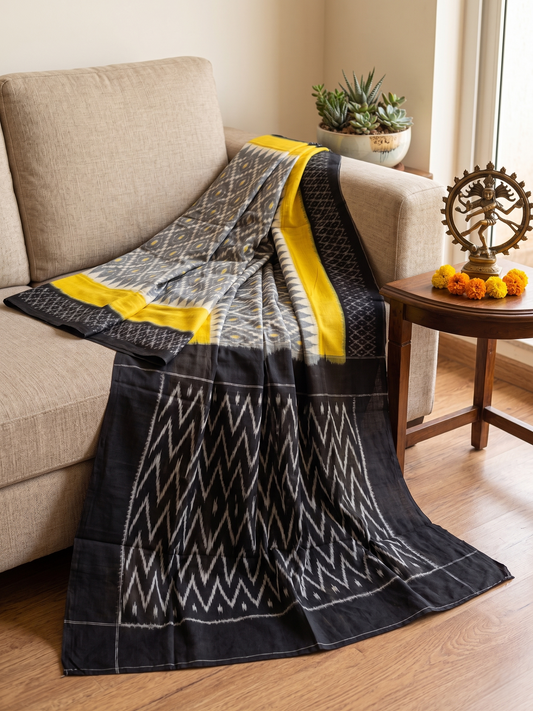 Cotton Ikat Saree