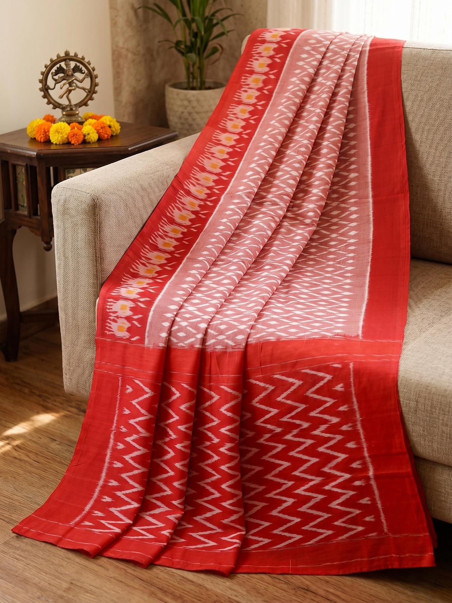 Cotton Ikat Saree