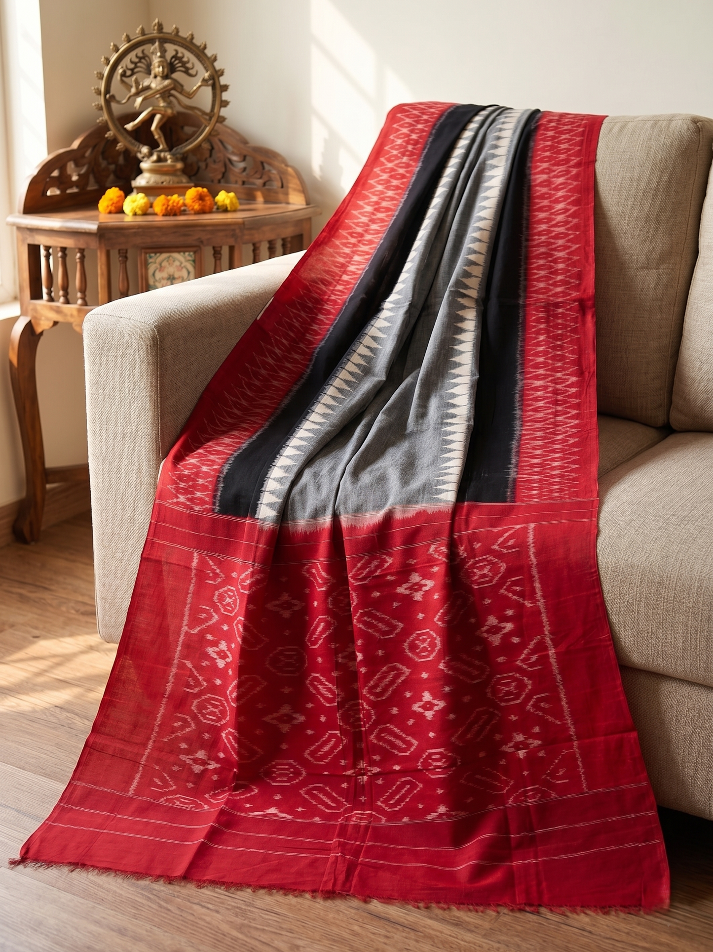 Cotton Ikat Saree
