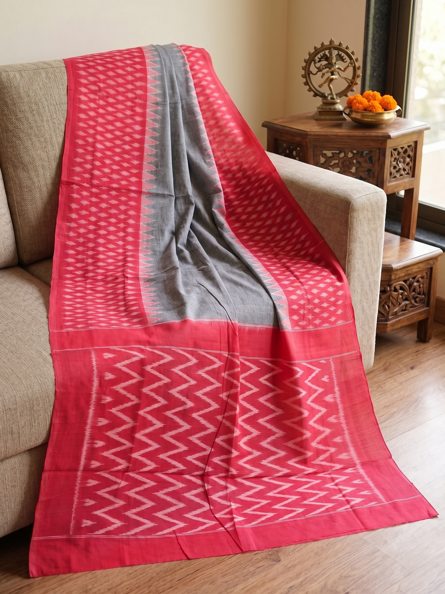 Cotton Ikat Saree