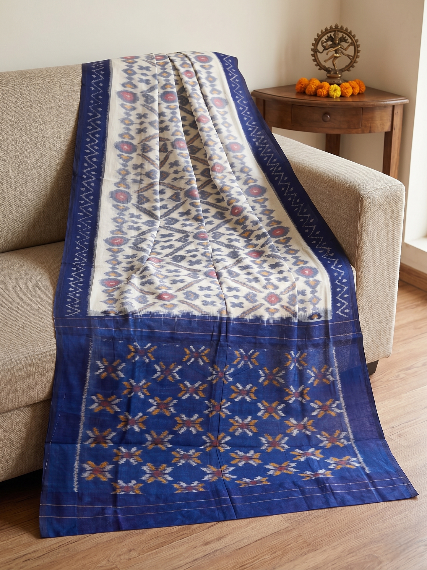 Cotton Ikat Saree