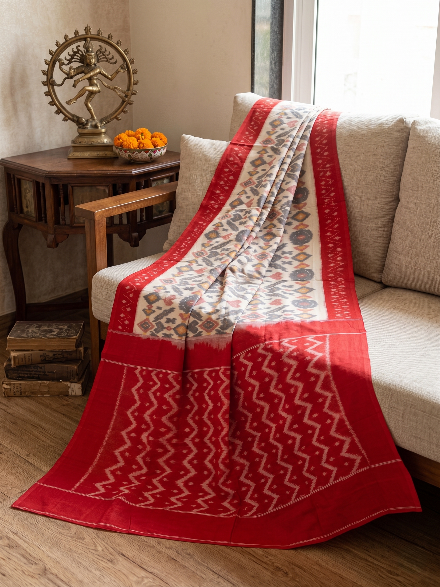 Cotton Ikat Saree