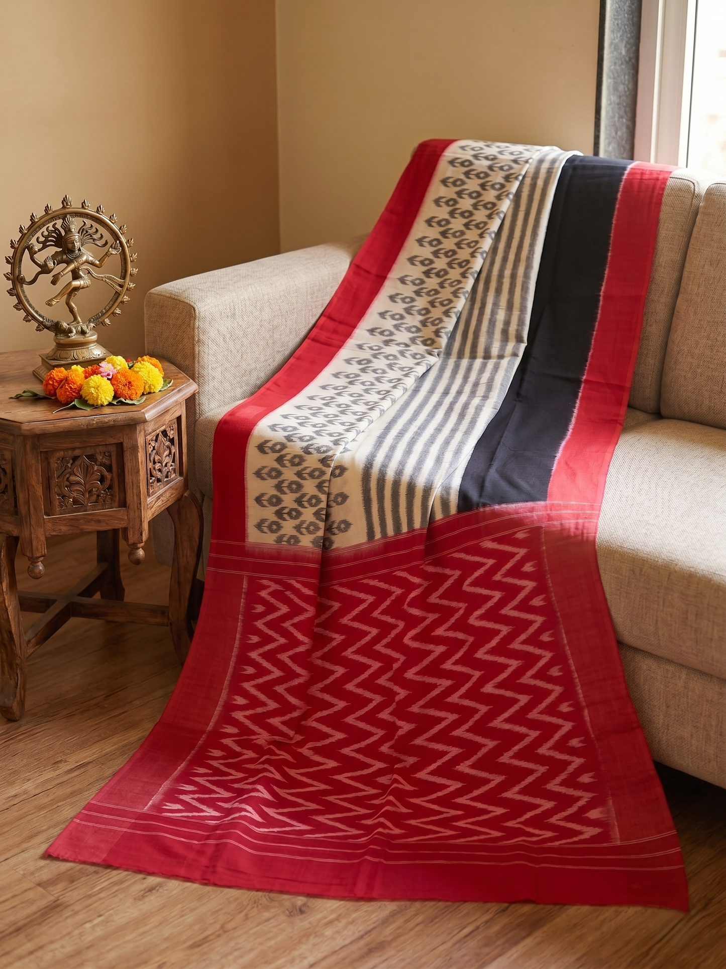 Cotton Ikat Saree