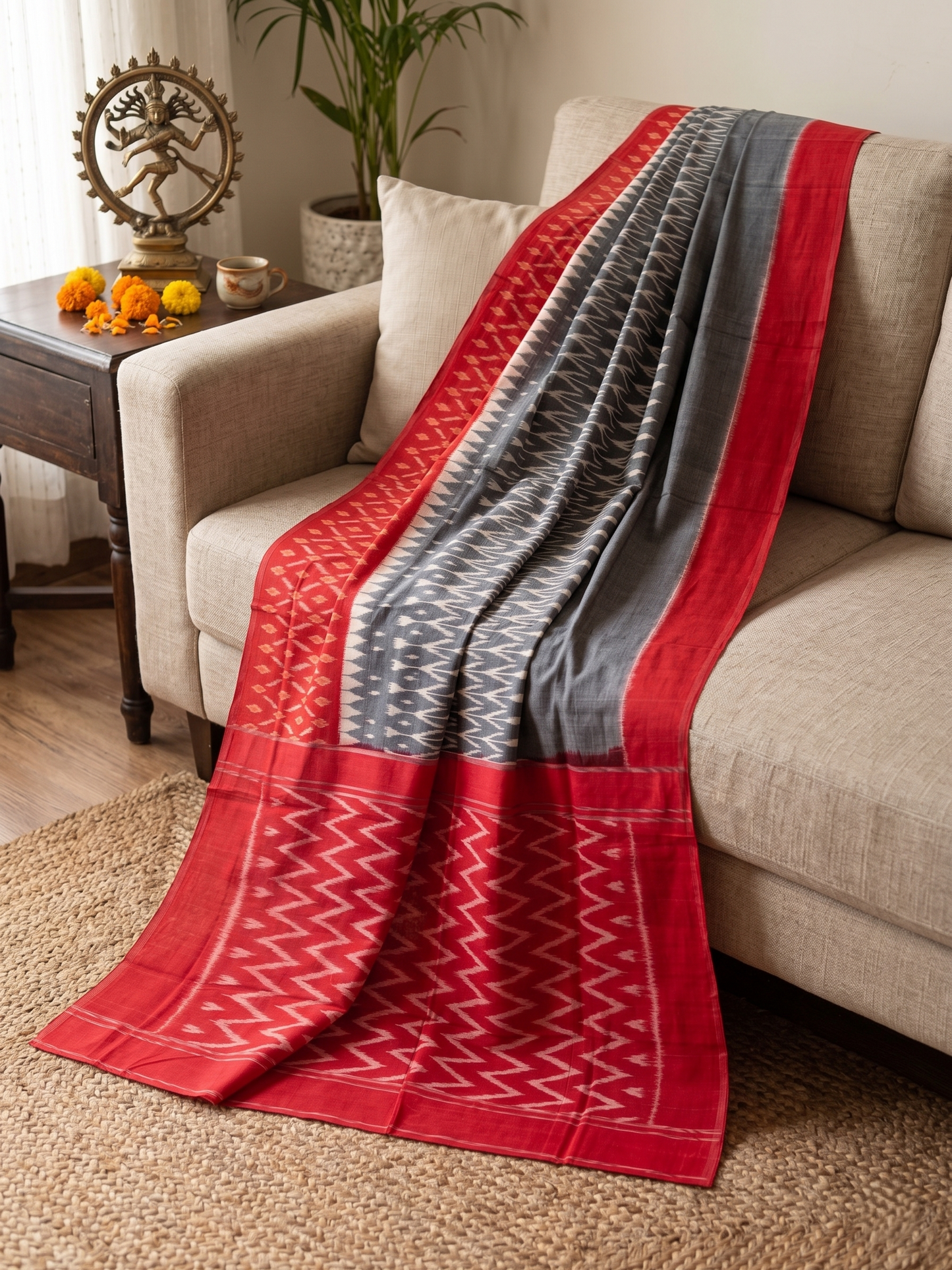 Cotton Ikat Saree