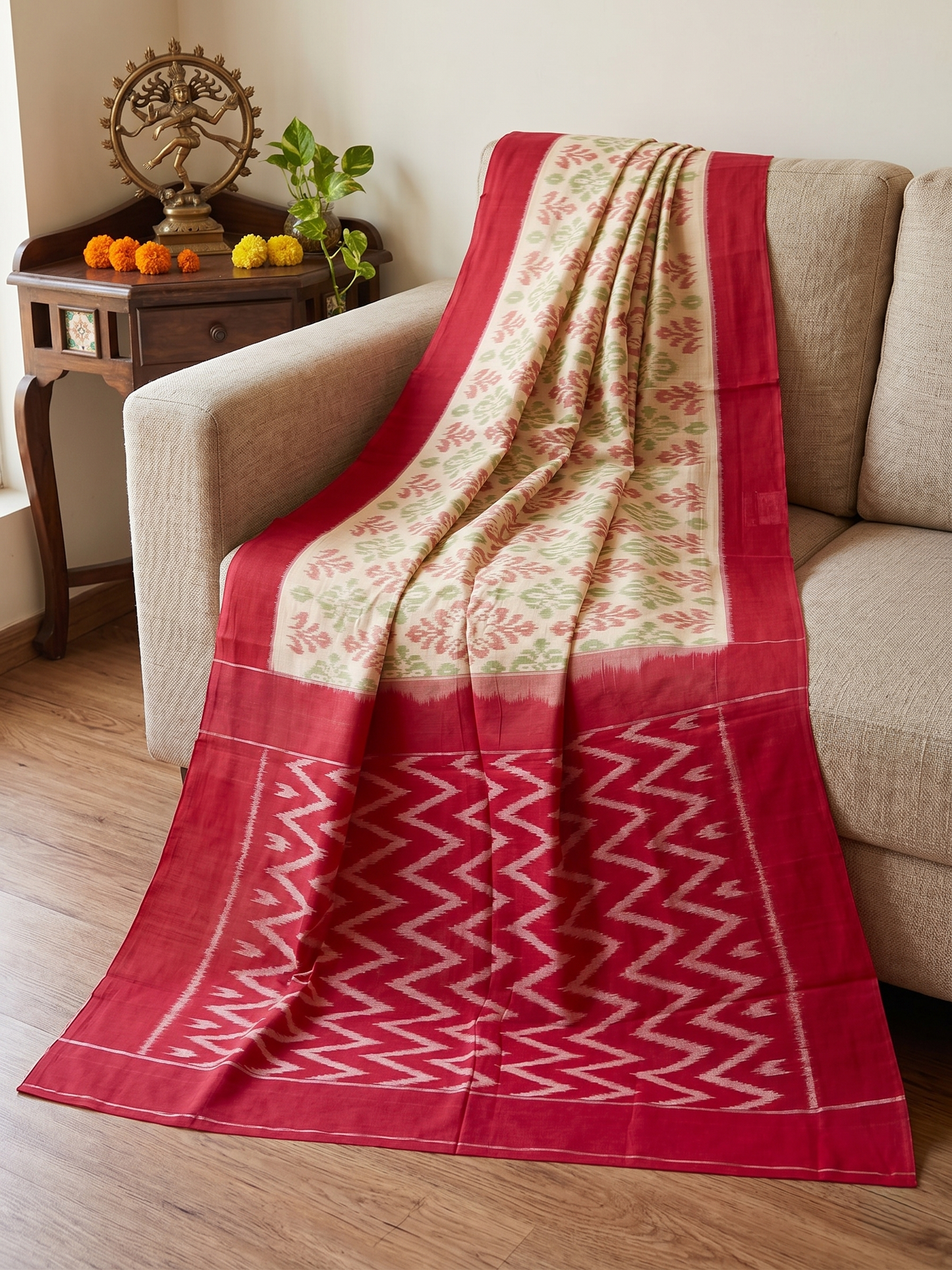 Cotton Ikat Saree