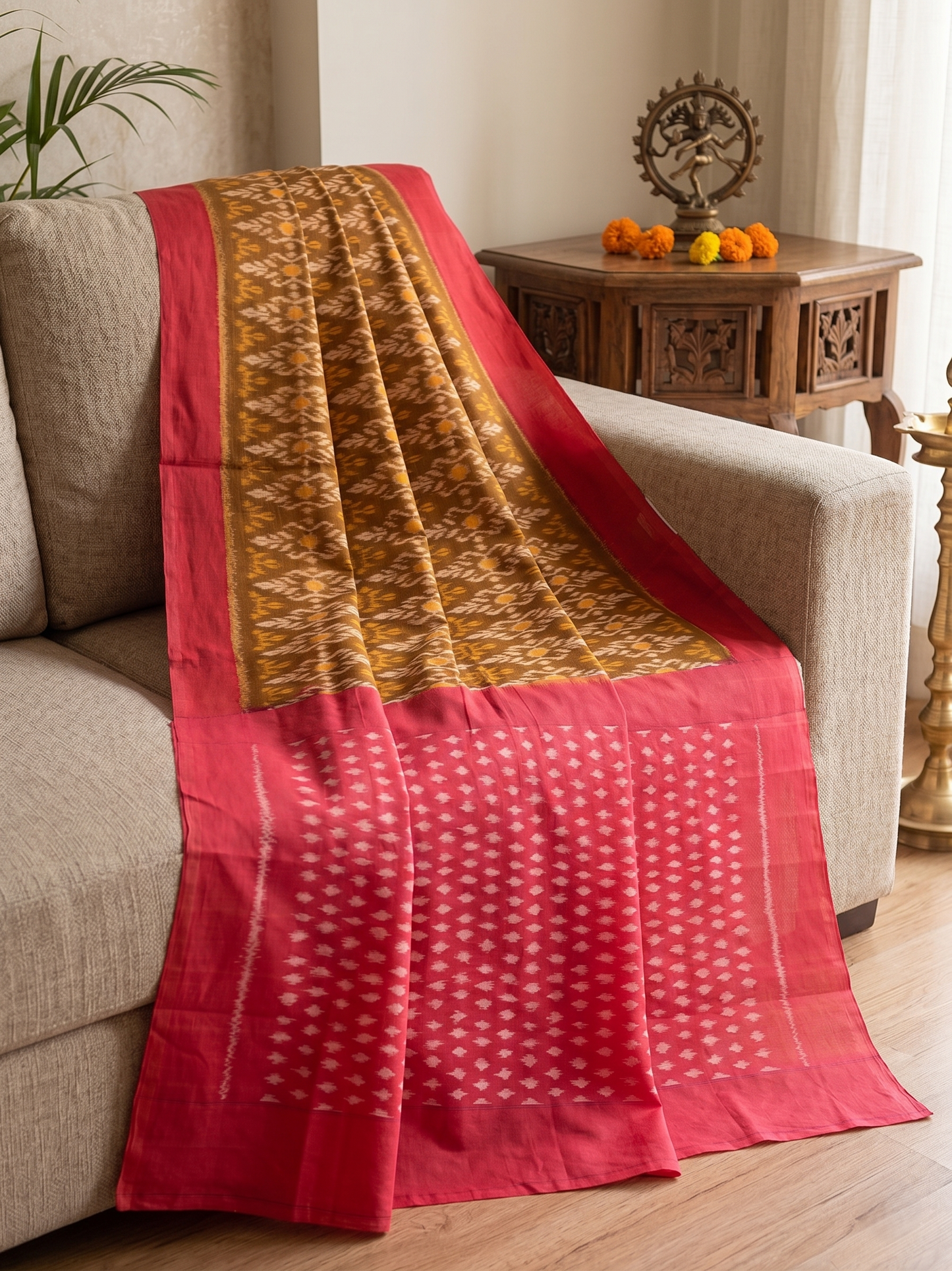 Cotton Ikat Saree