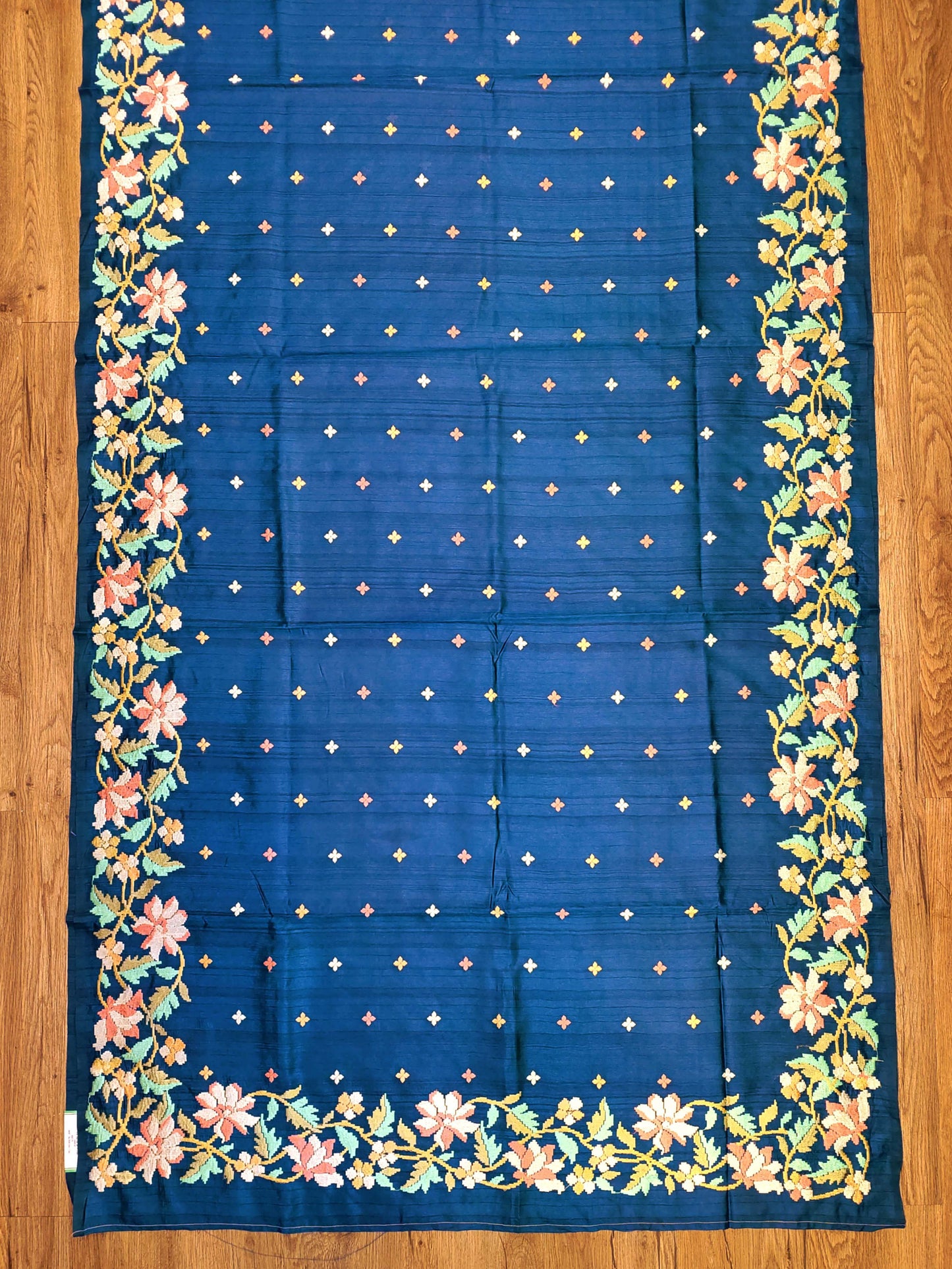 Embroidery on Blend Tussar Silk