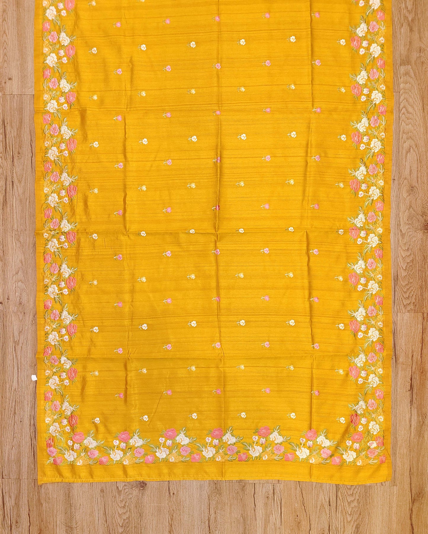 Embroidery on Blend Tussar Silk