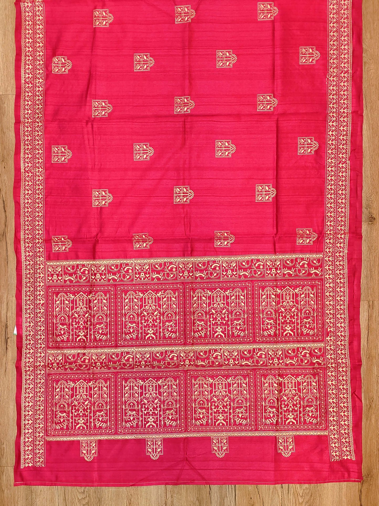 Embroidery on Blend Tussar Silk