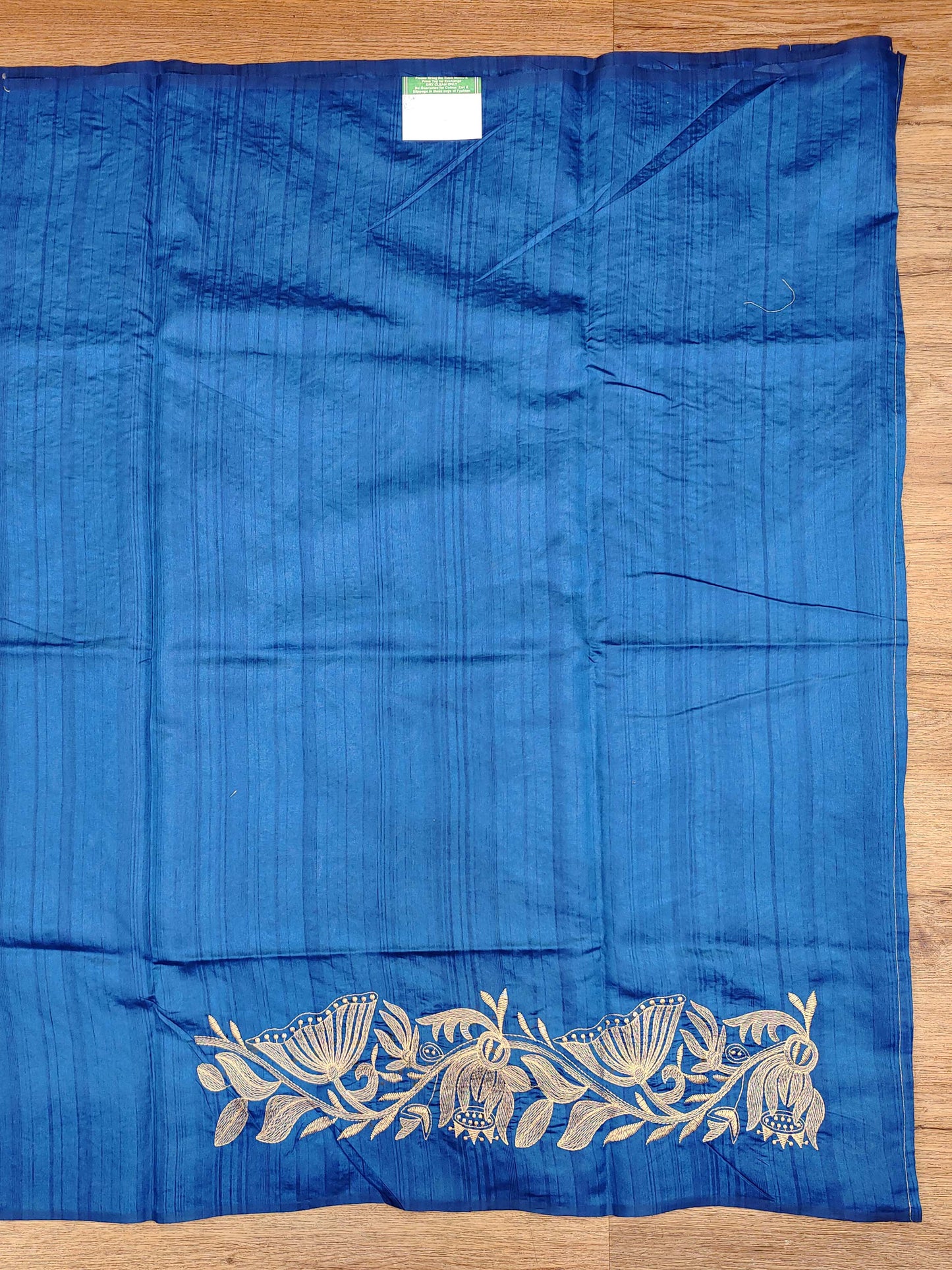 Embroidery on Blend Tussar Silk