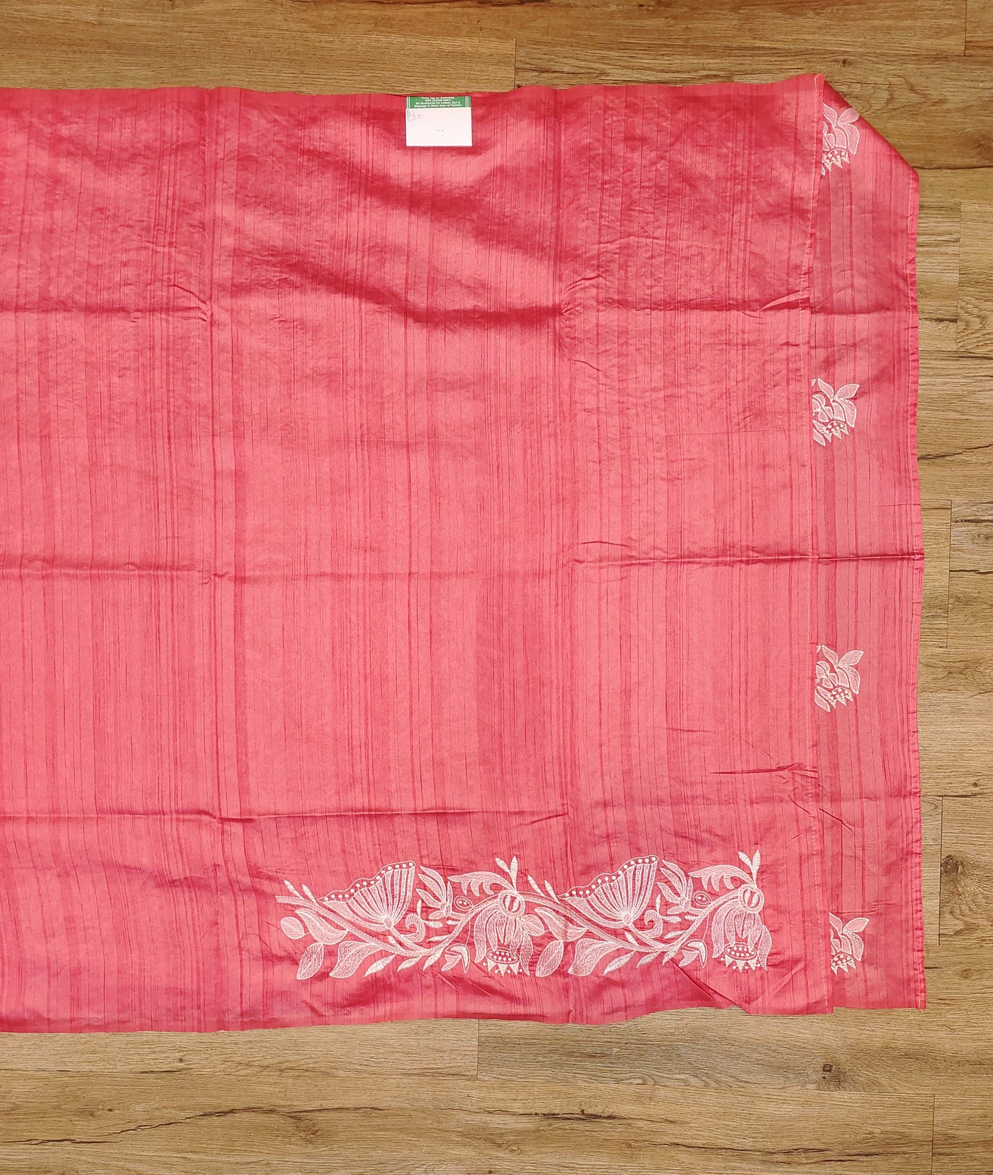 Embroidery on Blend Tussar Silk