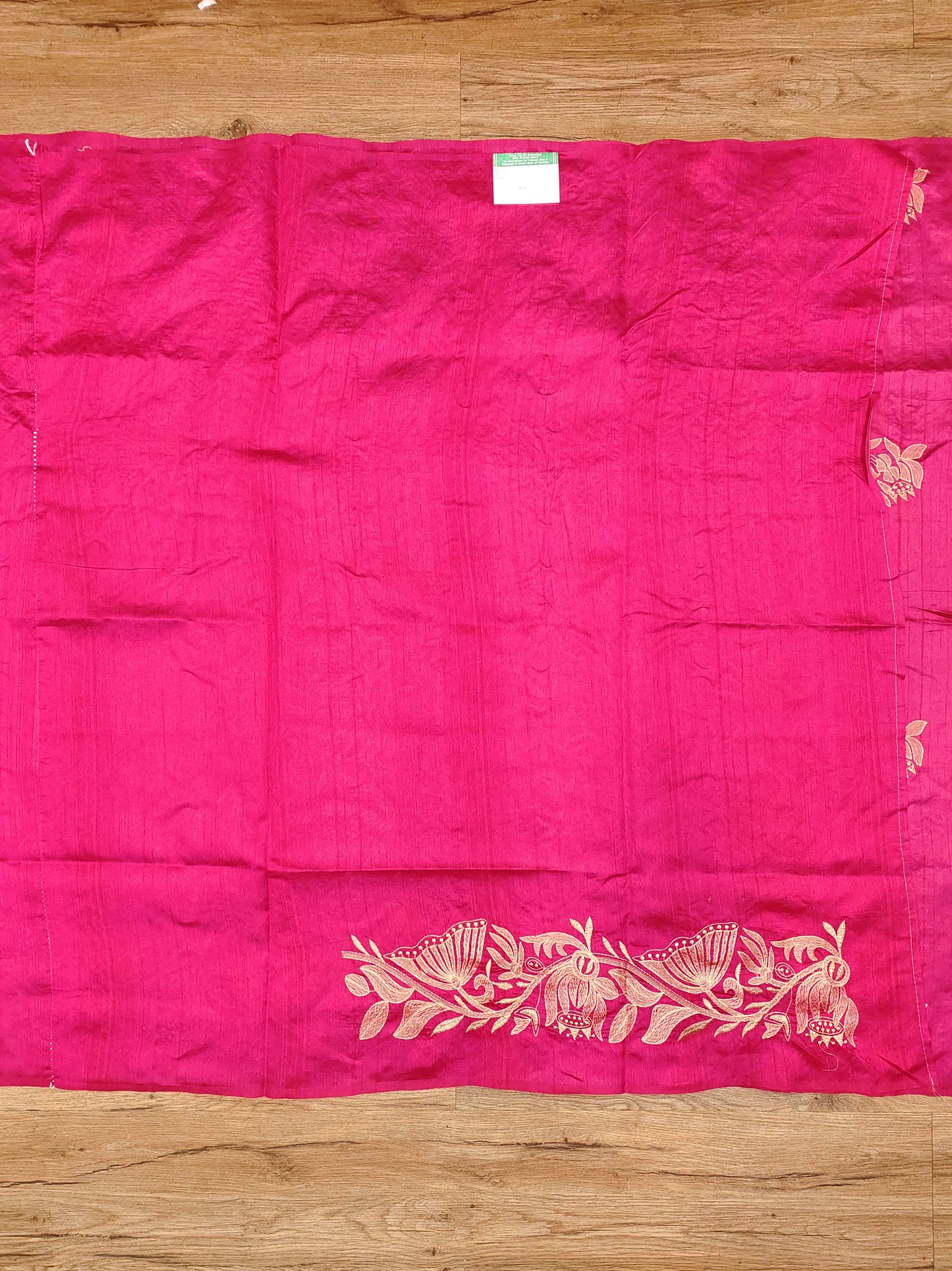 Embroidery on Blend Tussar Silk