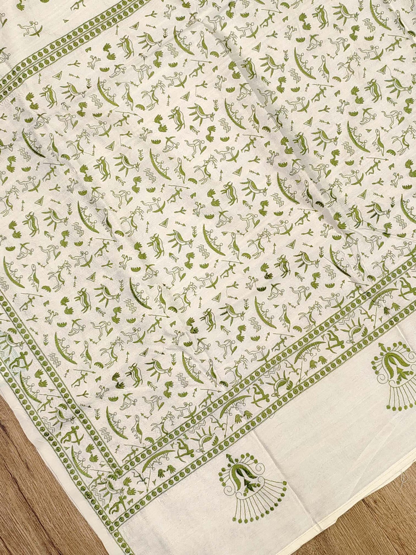 Embroidery on Blend Tussar Silk