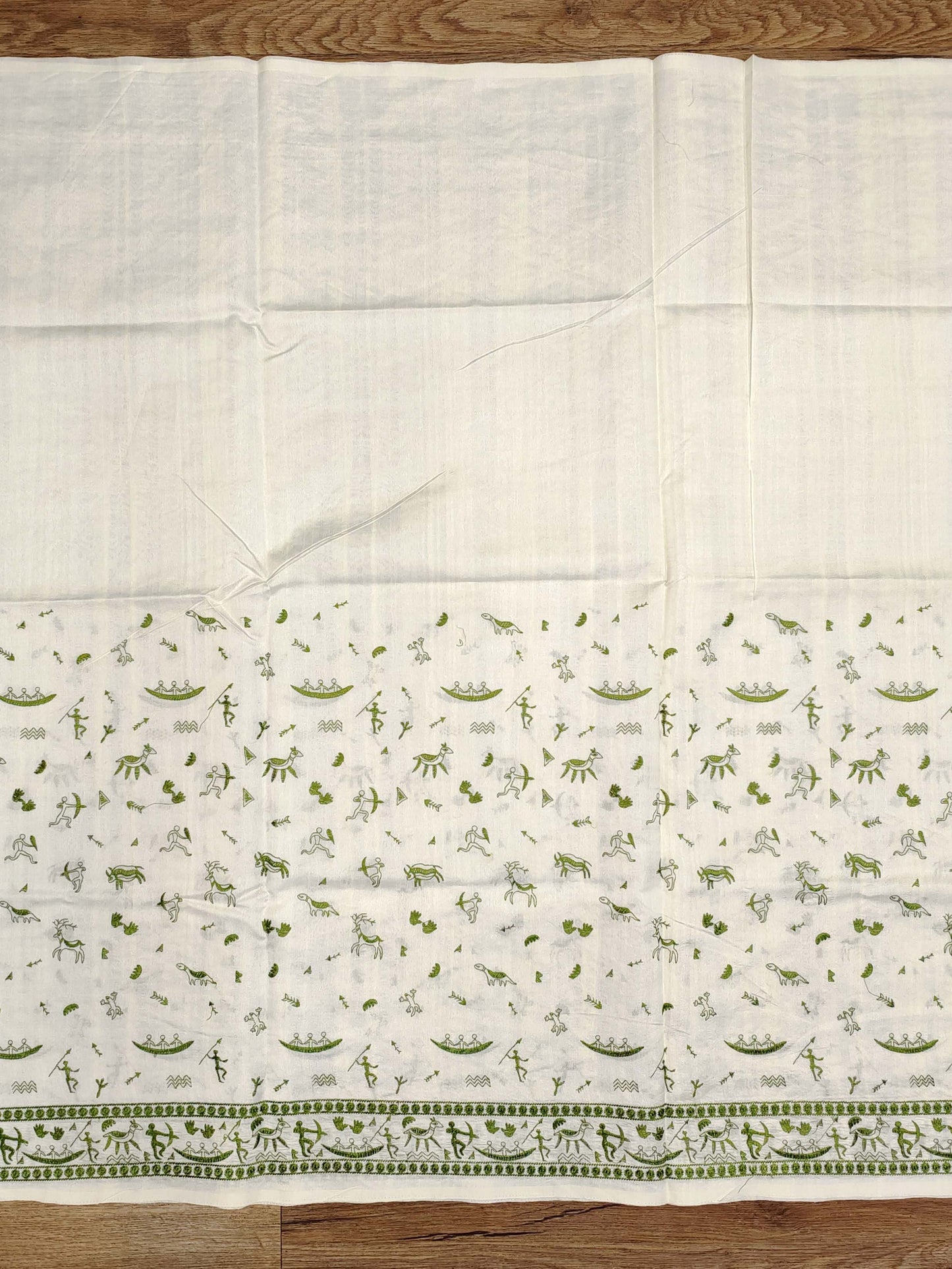 Embroidery on Blend Tussar Silk