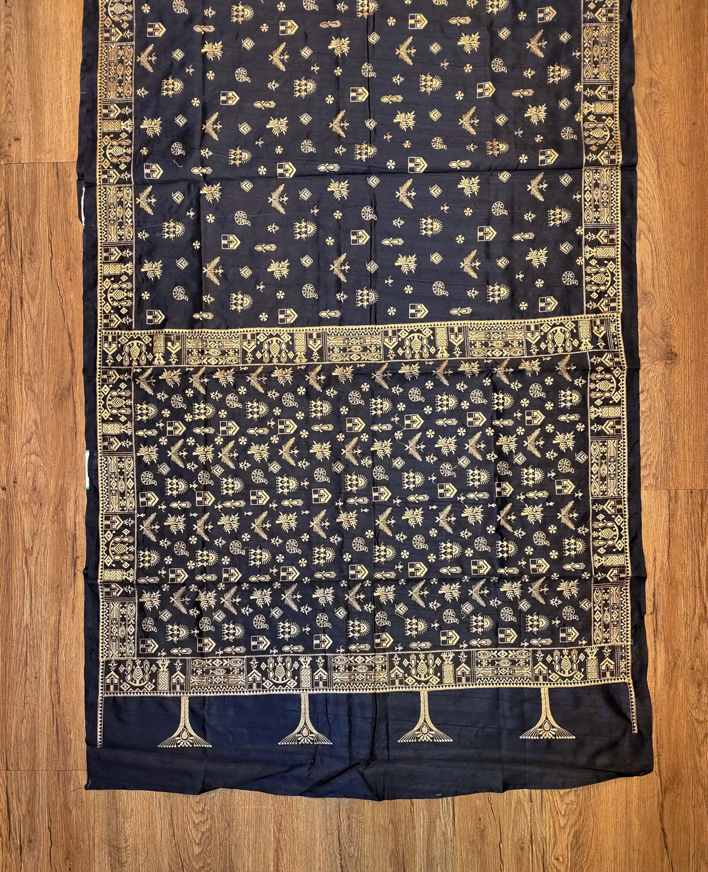 Embroidery on Blend Tussar Silk