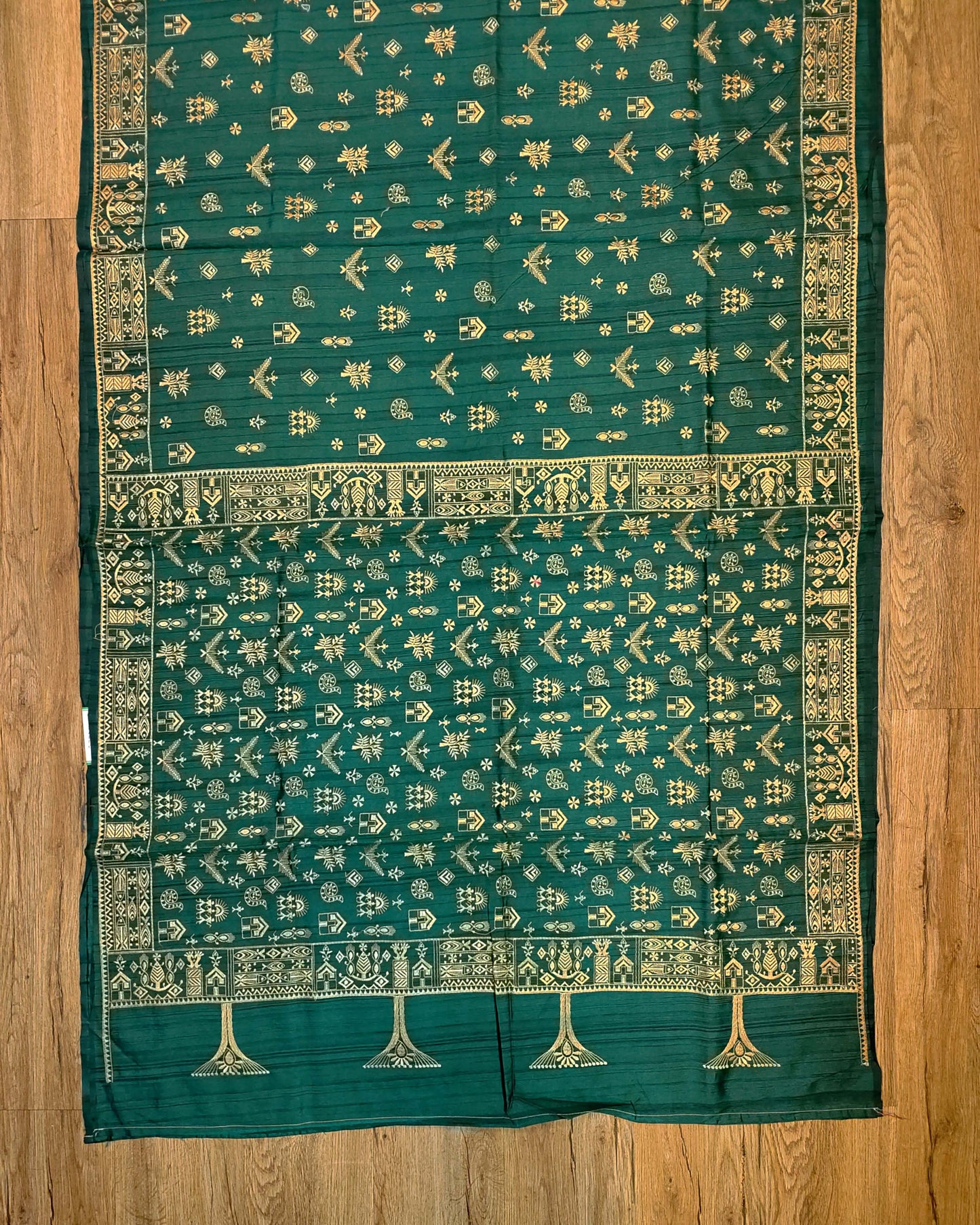 Embroidery on Blend Tussar Silk