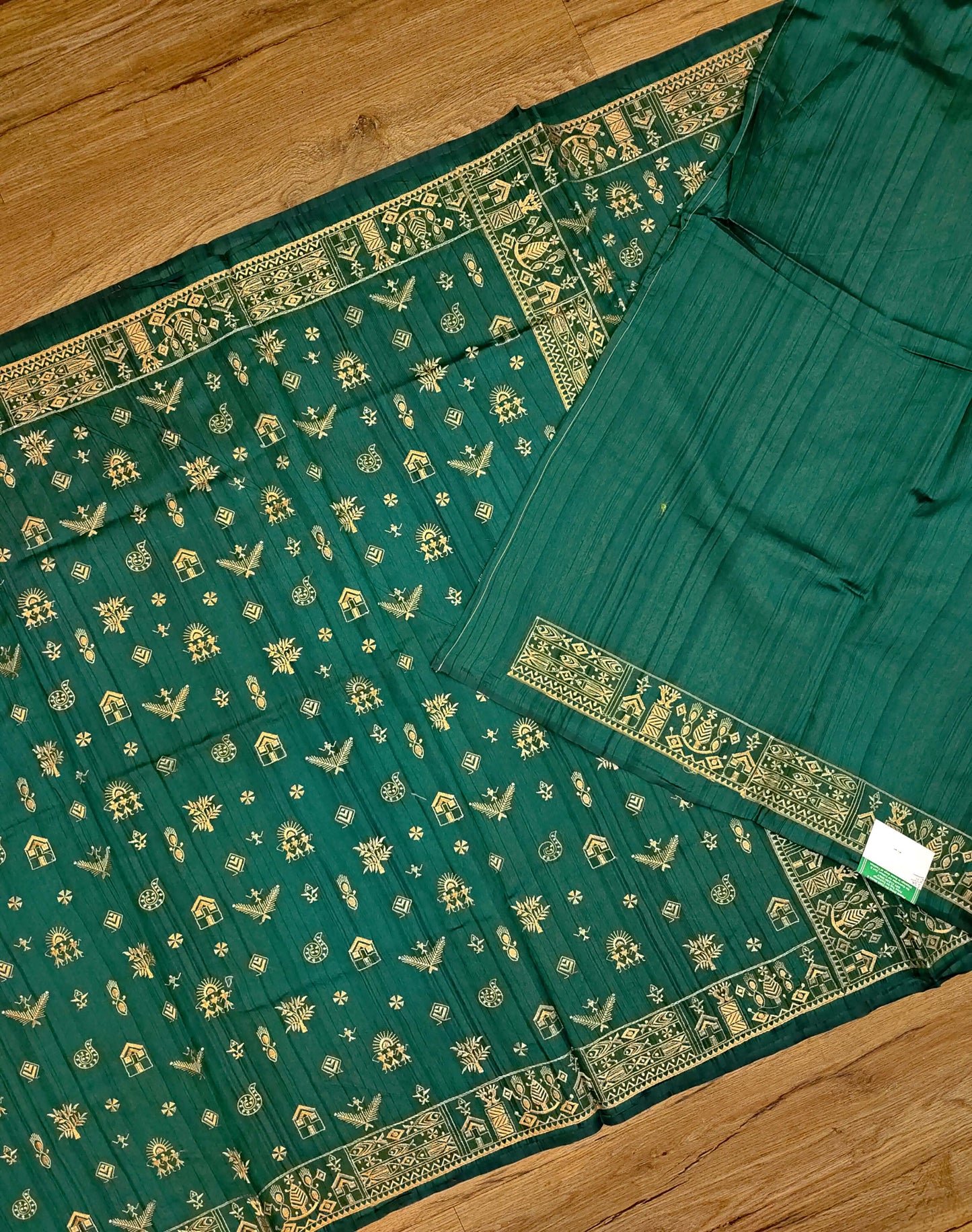 Embroidery on Blend Tussar Silk