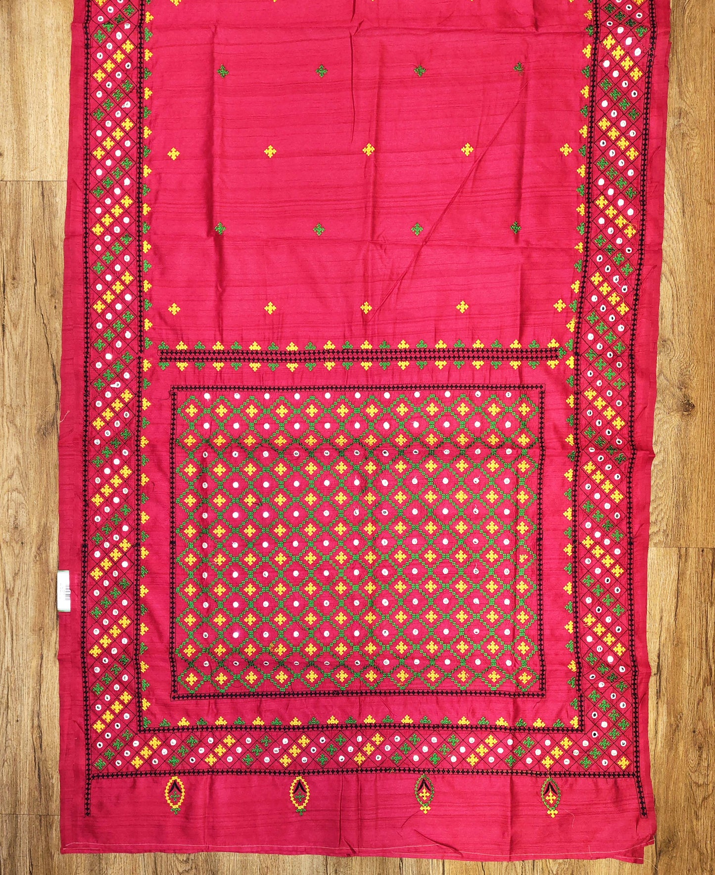 Embroidery on Blend Tussar Silk