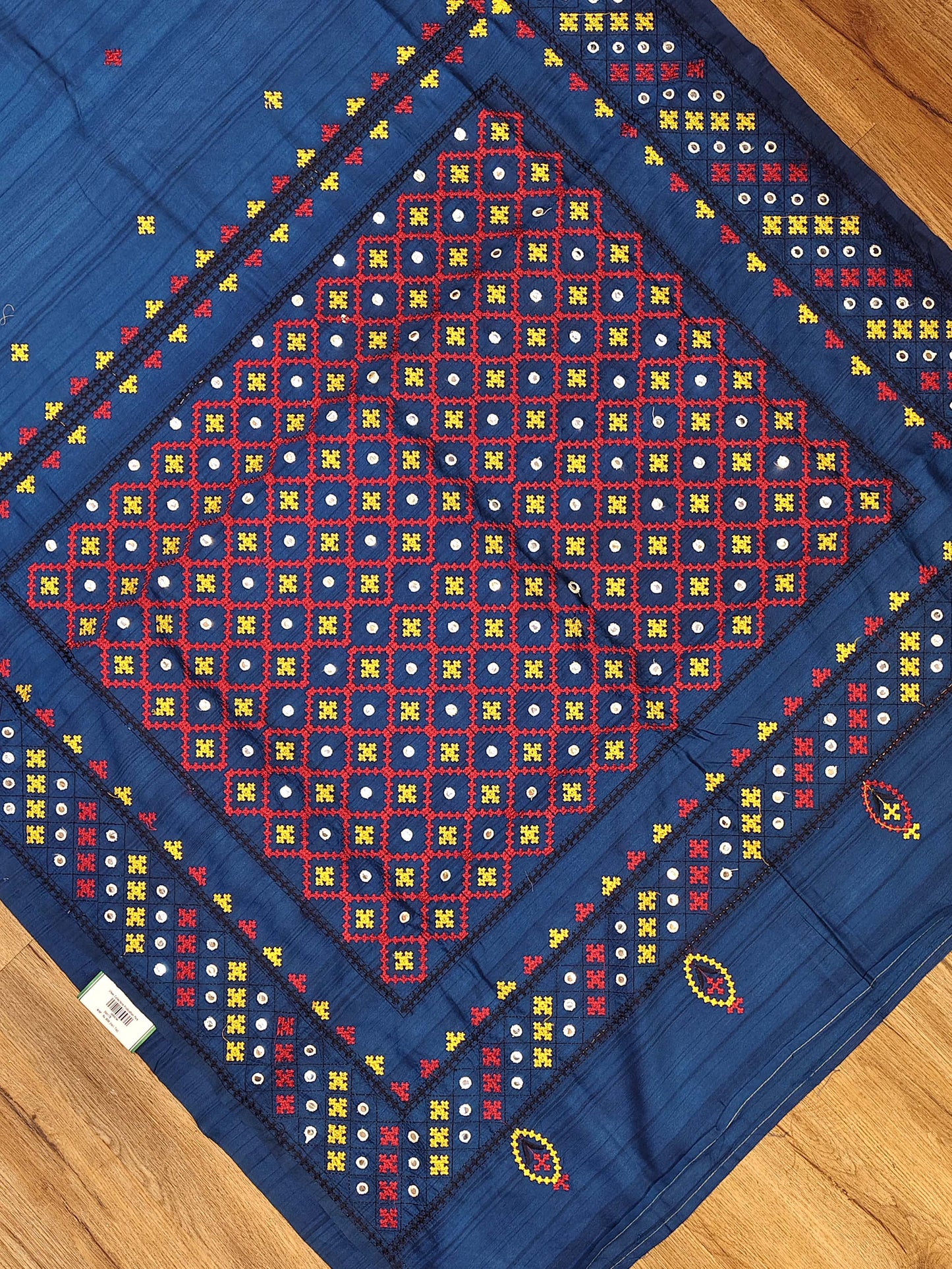 Embroidery on Blend Tussar Silk