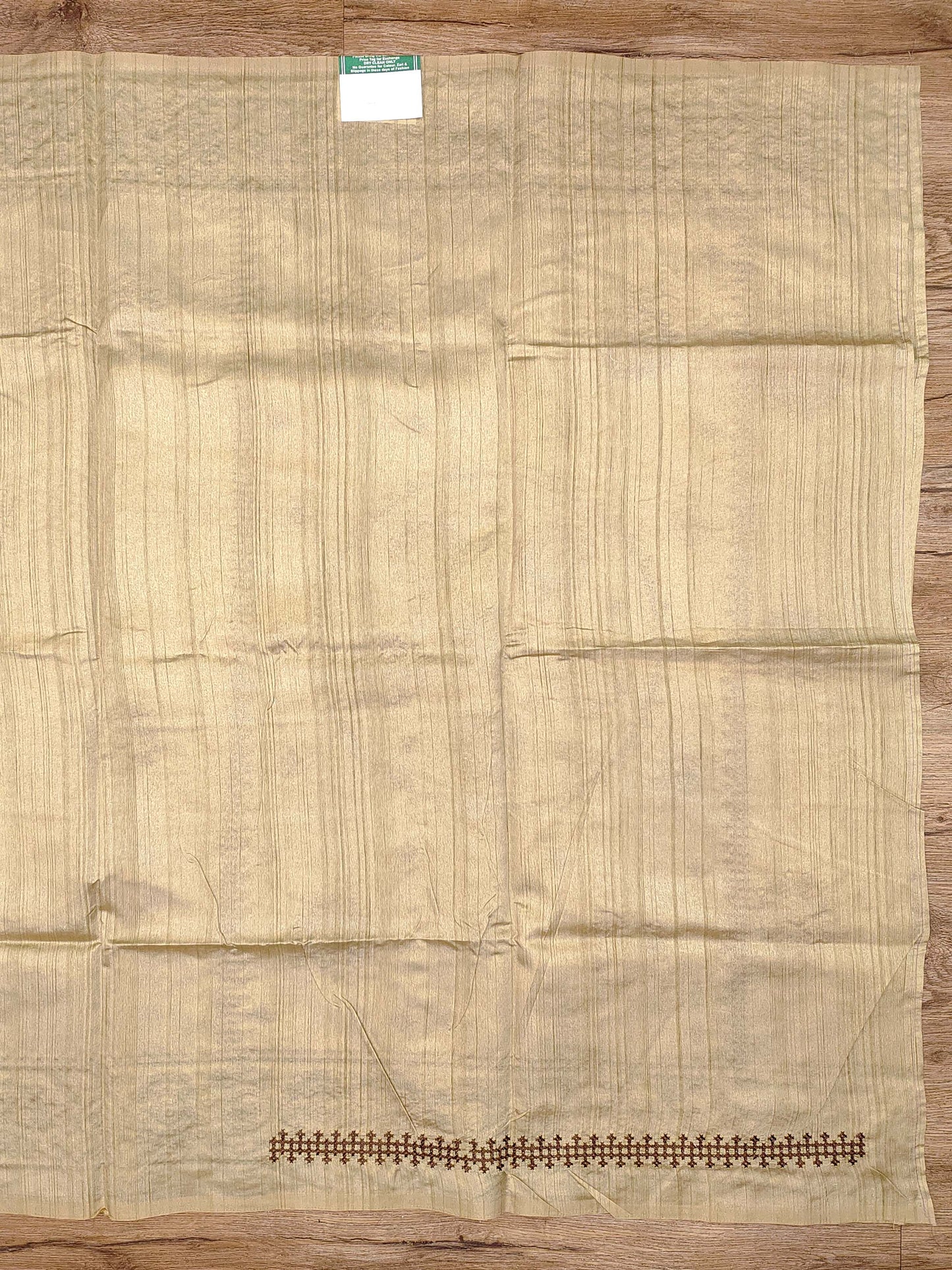 Embroidery on Blend Tussar Silk