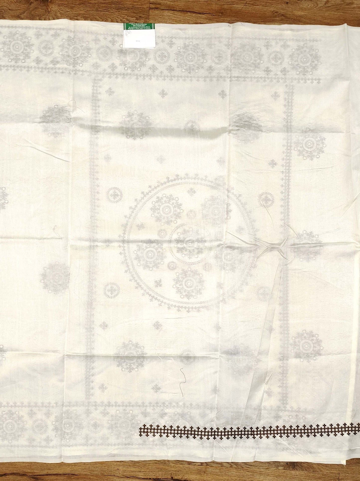 Embroidery on Blend Tussar Silk
