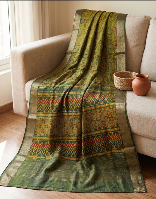 Ajrak Print on Viscose