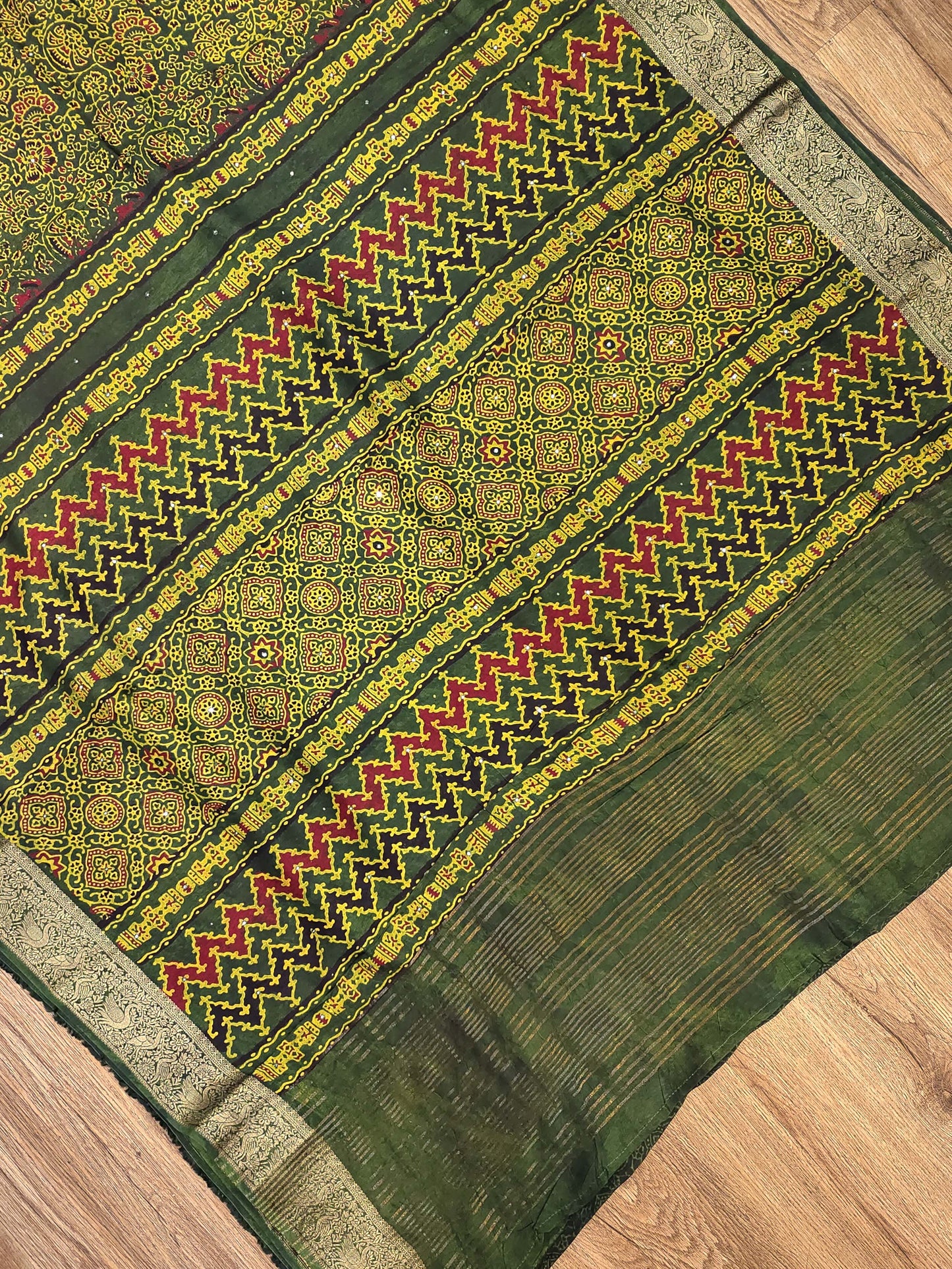 Ajrak Print on Viscose