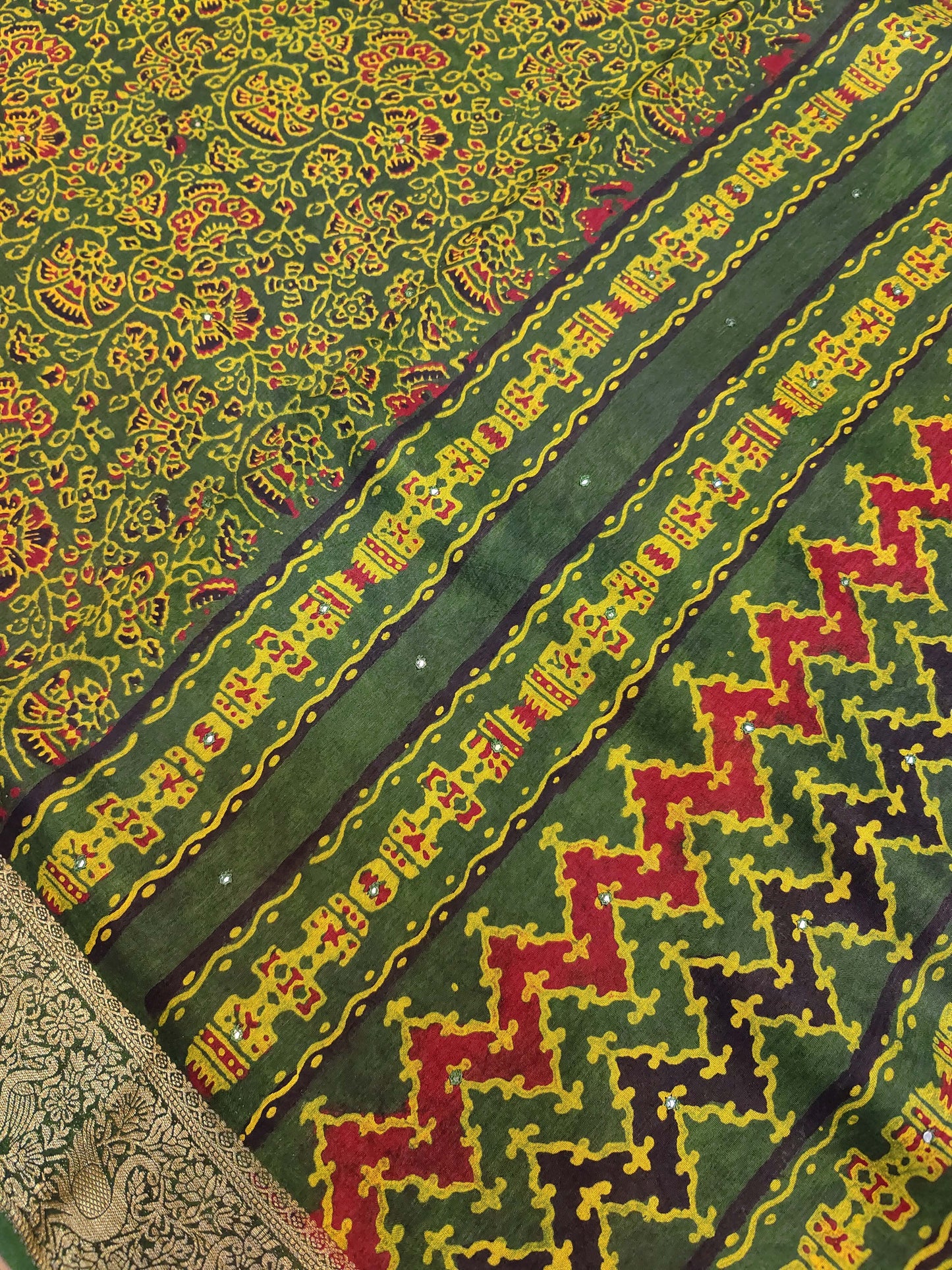 Ajrak Print on Viscose