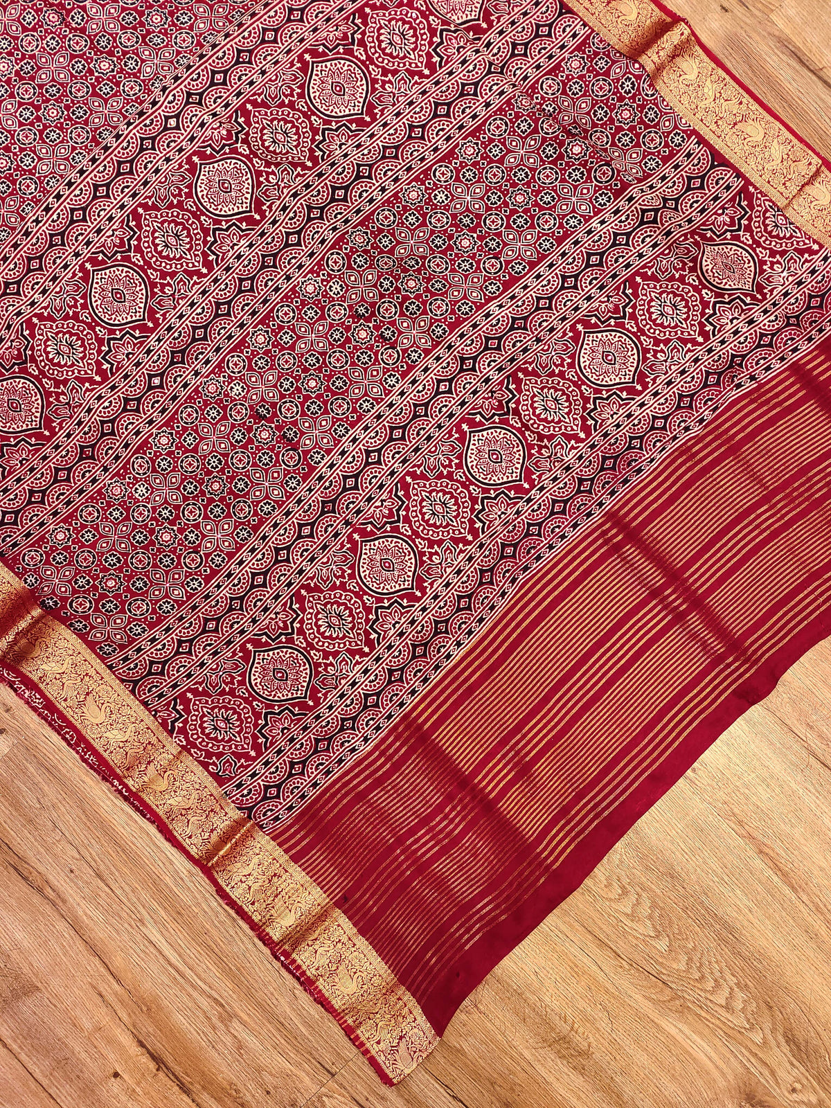 Ajrak Print on Viscose
