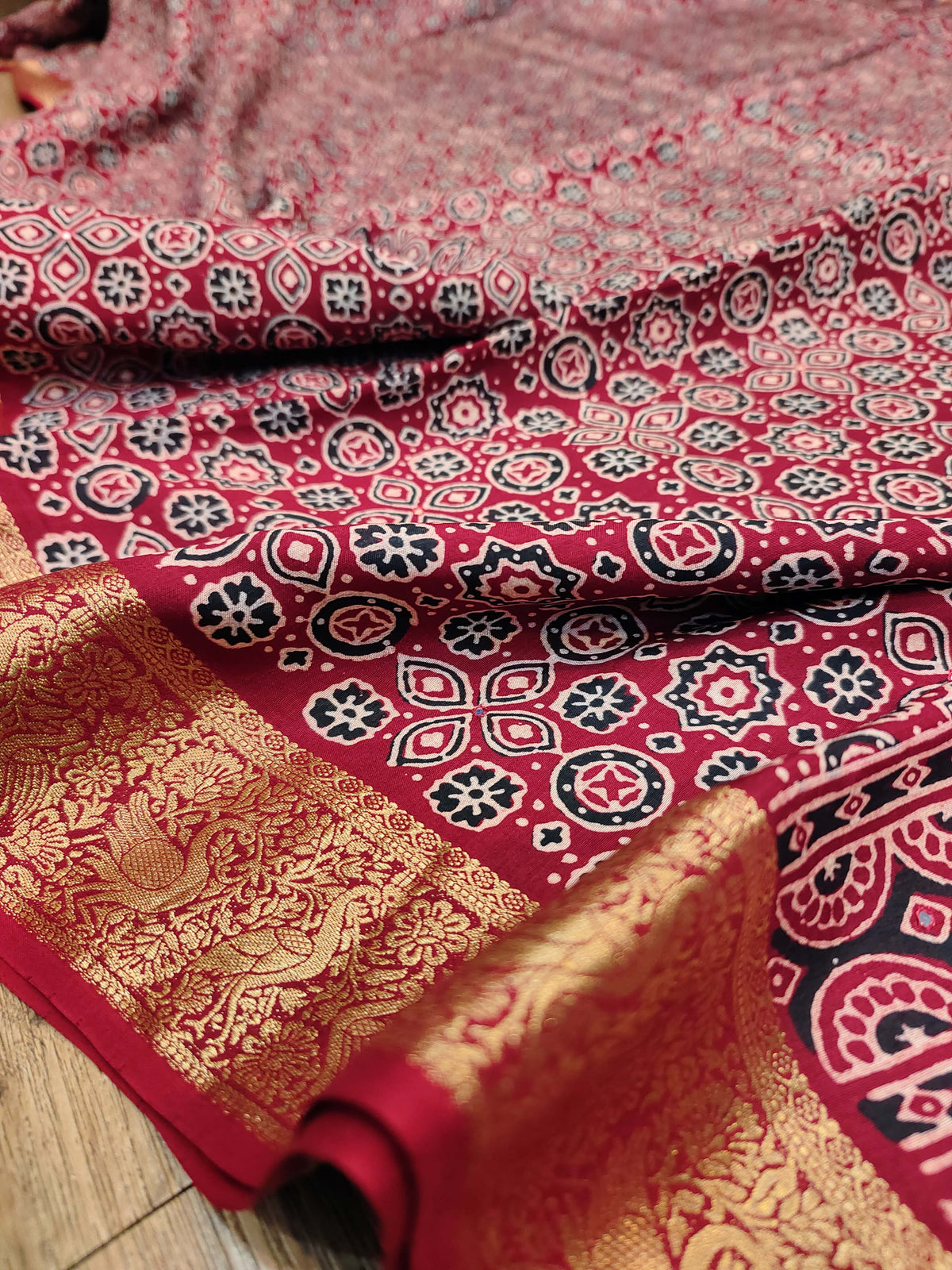 Ajrak Print on Viscose