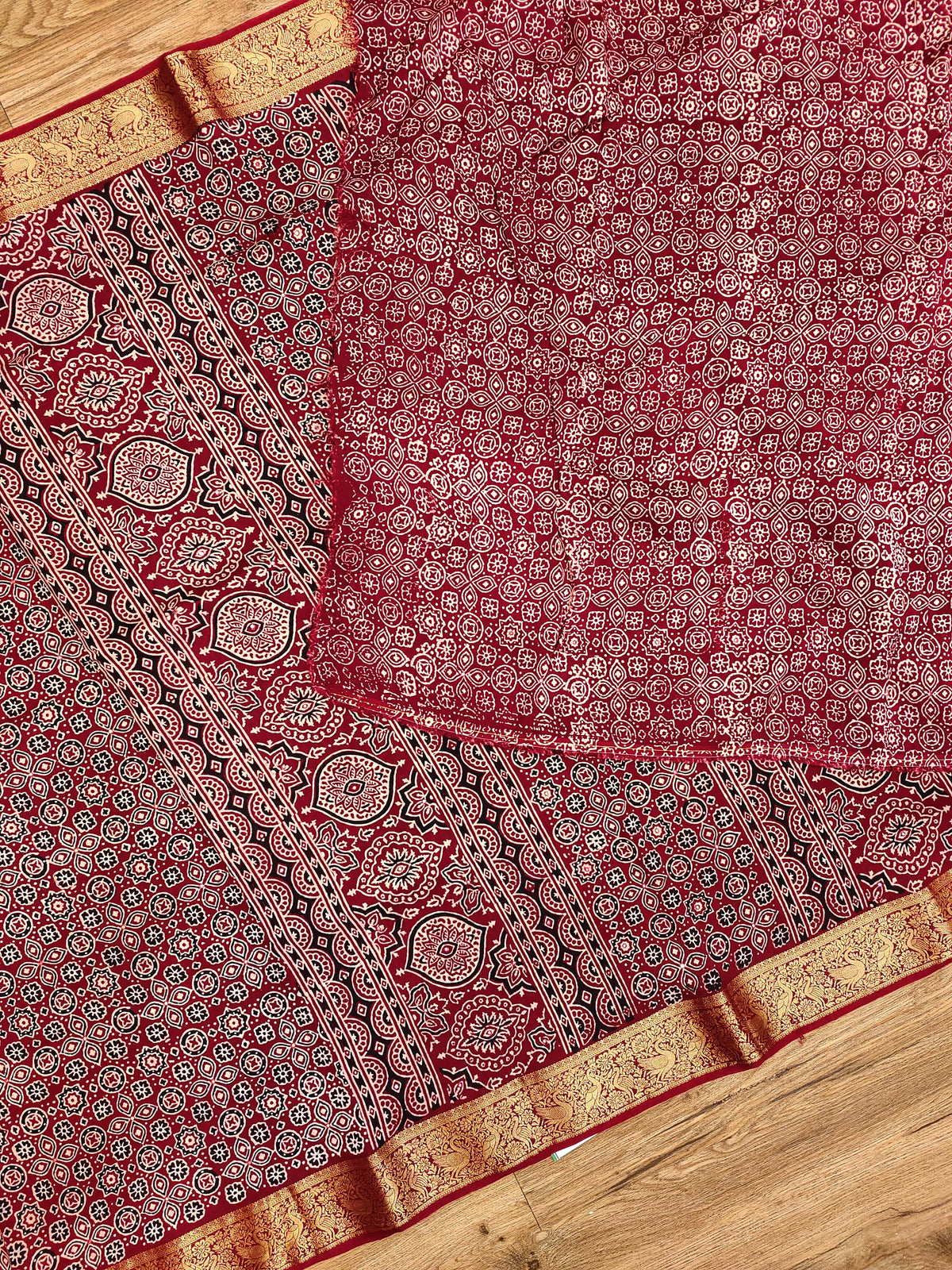 Ajrak Print on Viscose